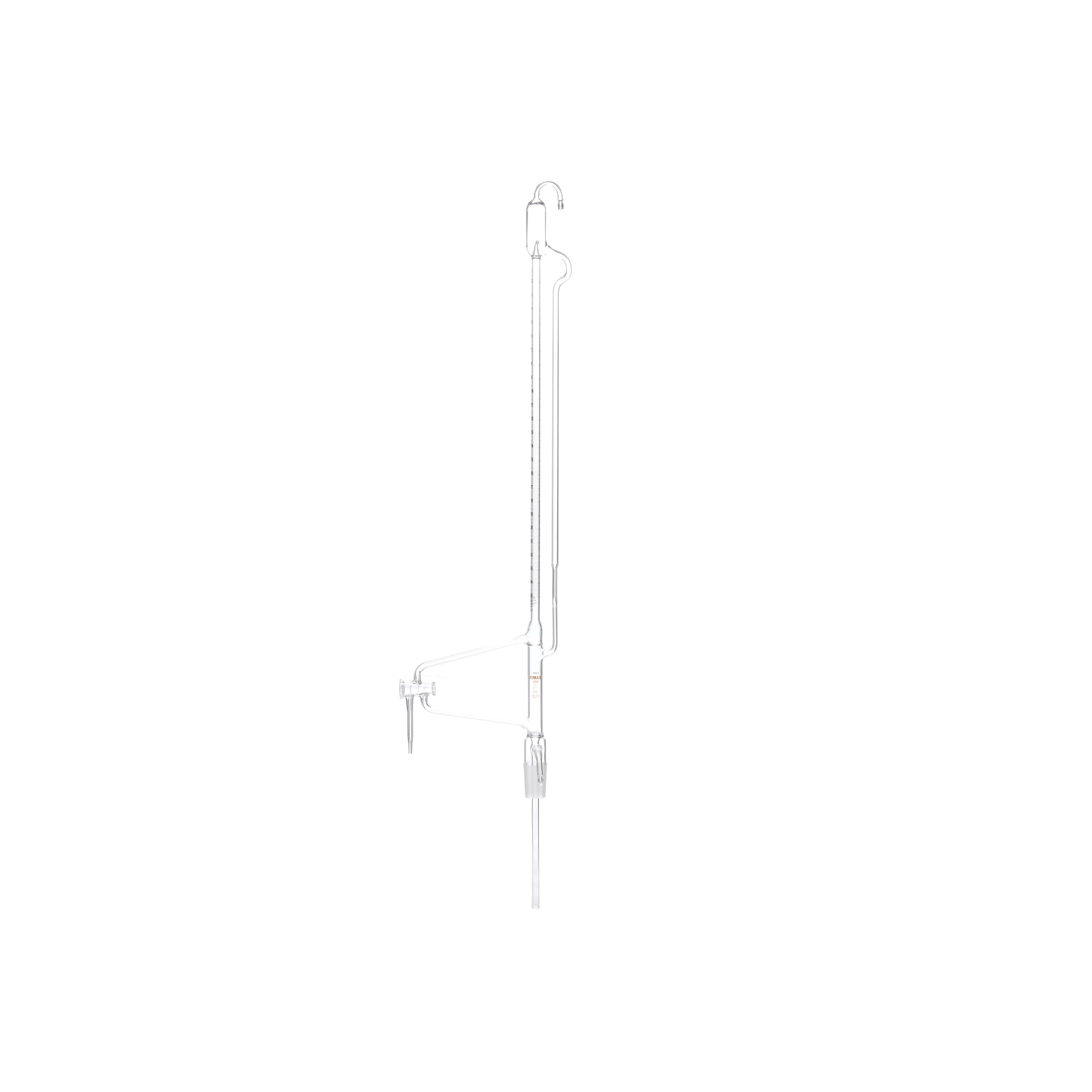 BURETA AUTOMÁTICA DE 25ml DE TRES VÍAS CON FRASCO. KIMAX