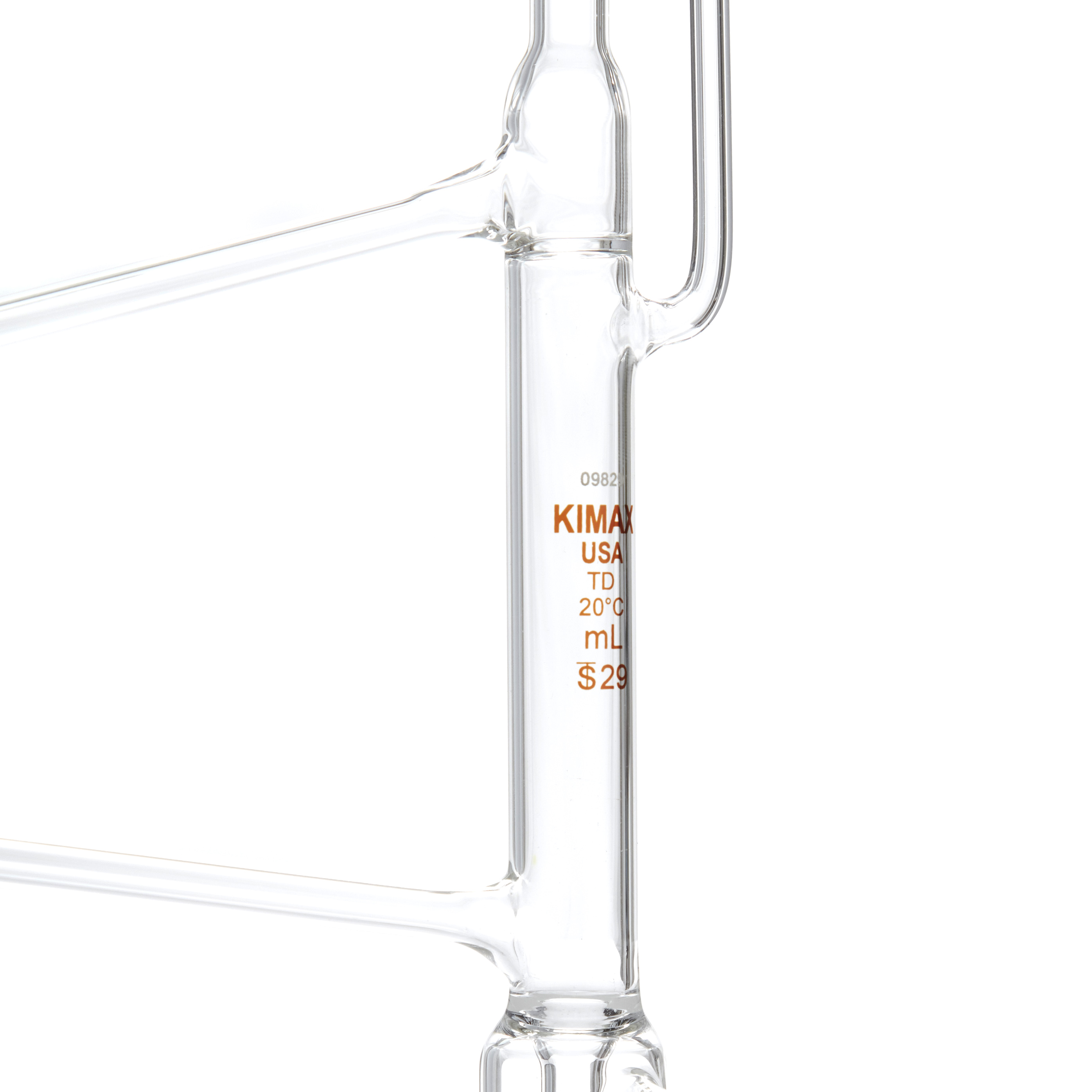 BURETA AUTOMÁTICA DE 25ml DE TRES VÍAS CON FRASCO. KIMAX