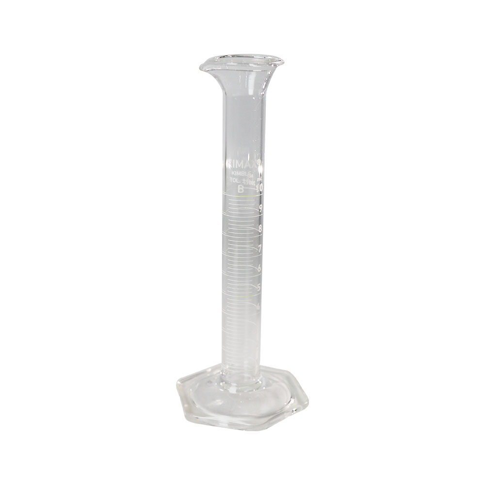PROBETA GRADUADA DE 10 ml CLASE B ASTM CON PICO DE VERTIDO. KIMAX