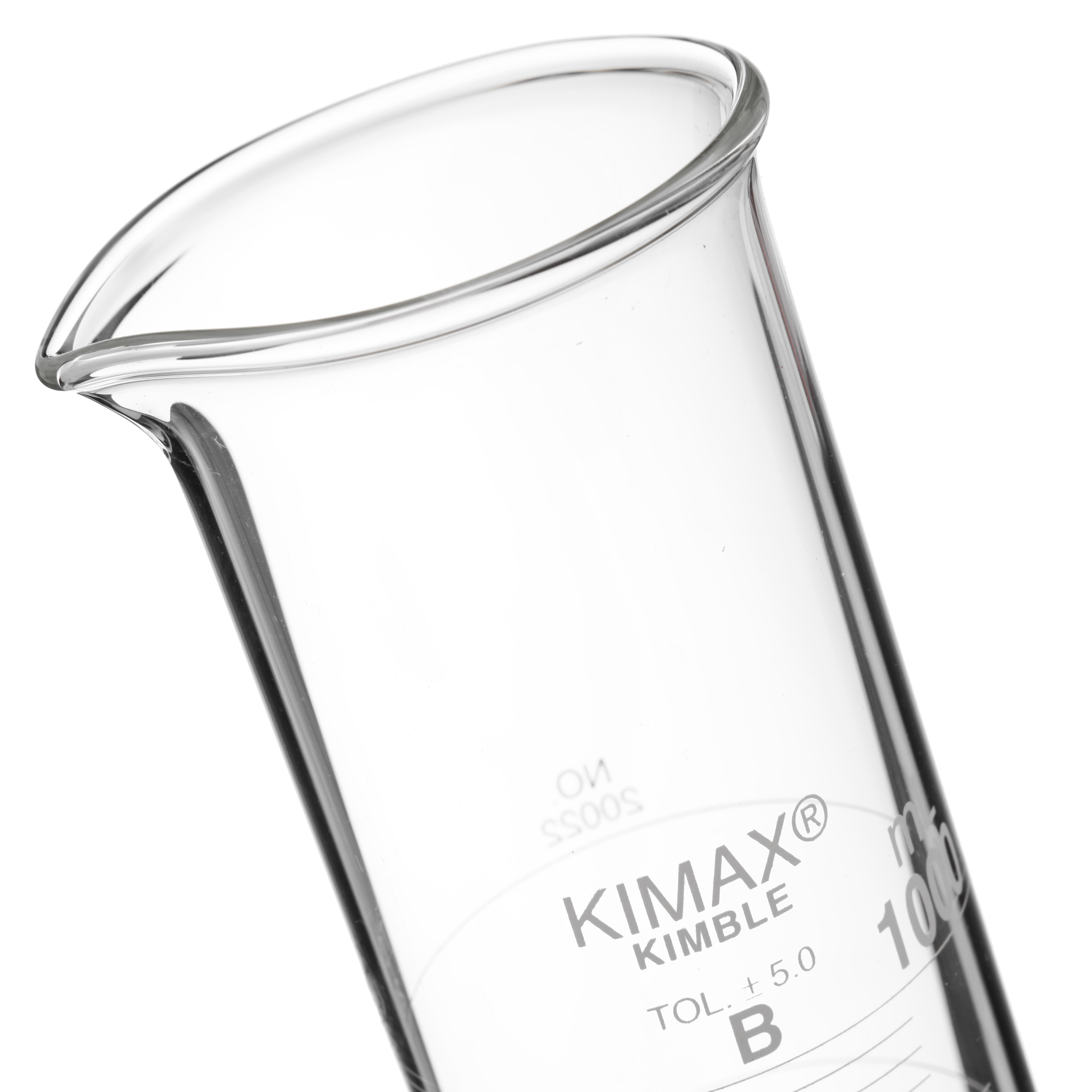 PROBETA GRADUADA DE 1L CLASE B ASTM CON PICO DE VERTIDO. KIMAX