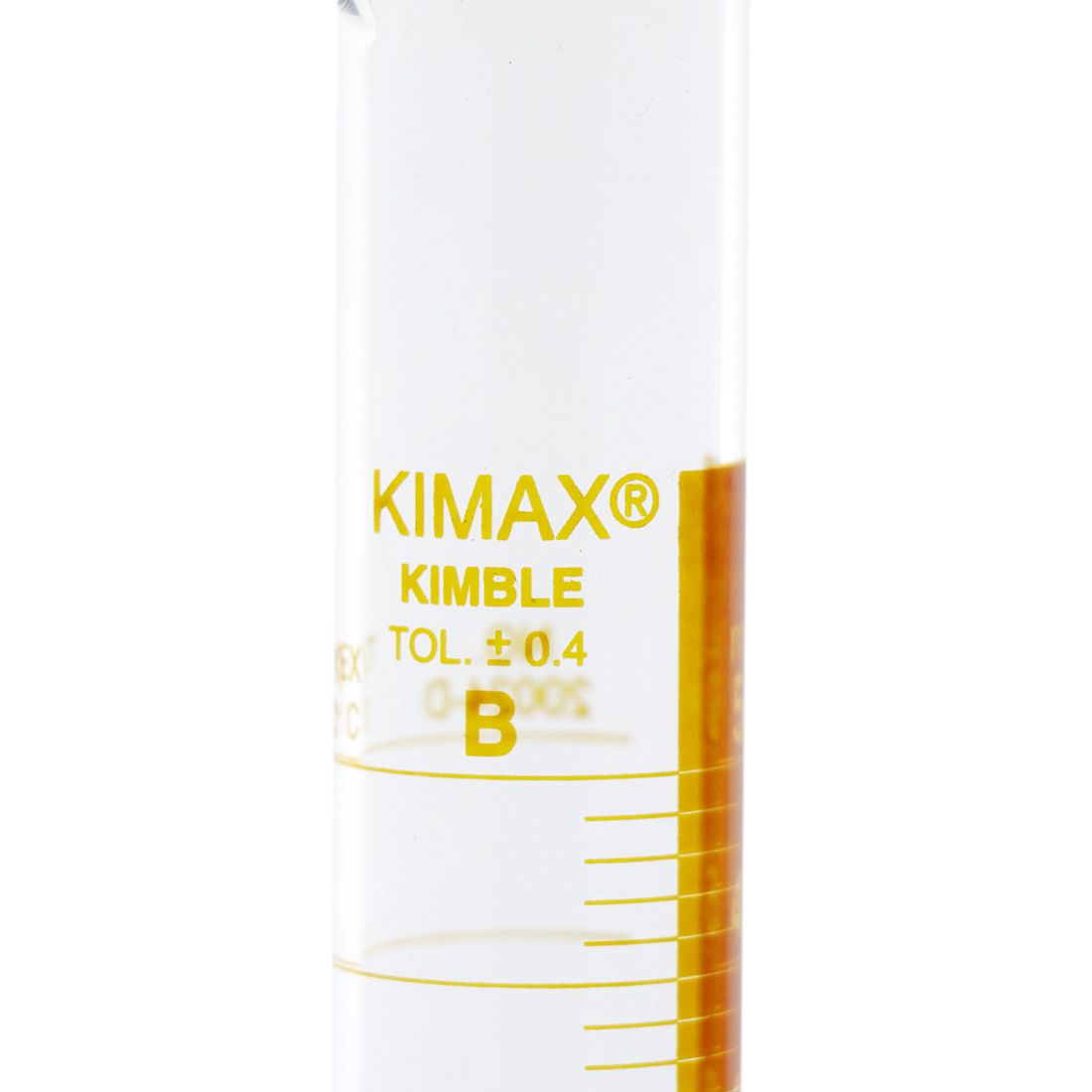 PROBETA GRADUADA DE 50ml CLASE B ASTM LÍNEA ROJA. KIMAX