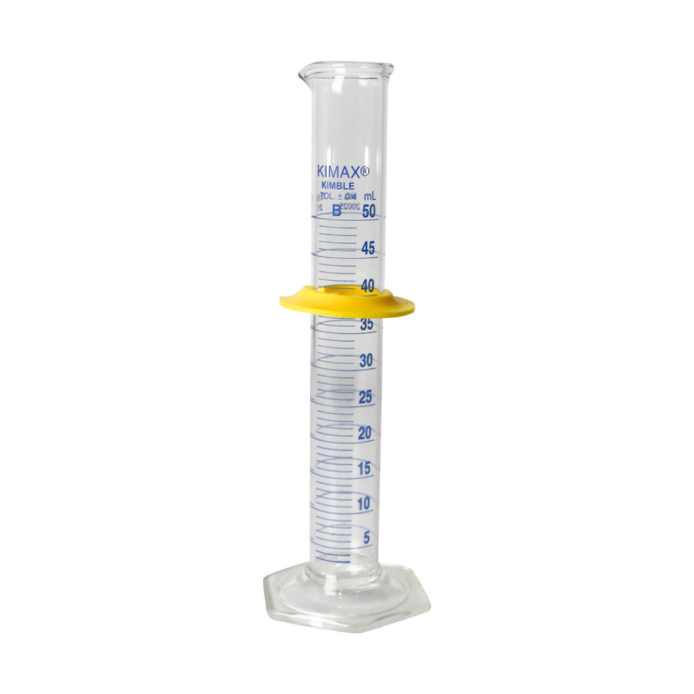 PROBETA CON GRADUACIÓN AZUL DE 50 ml CLASE B ASTm. KIMAX