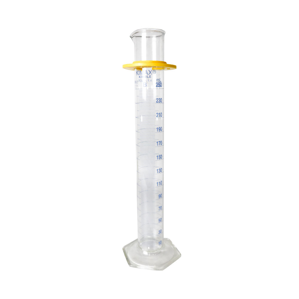 PROBETA CON GRADUACIÓN AZUL DE 250 ml CLASE B ASTm. KIMAX