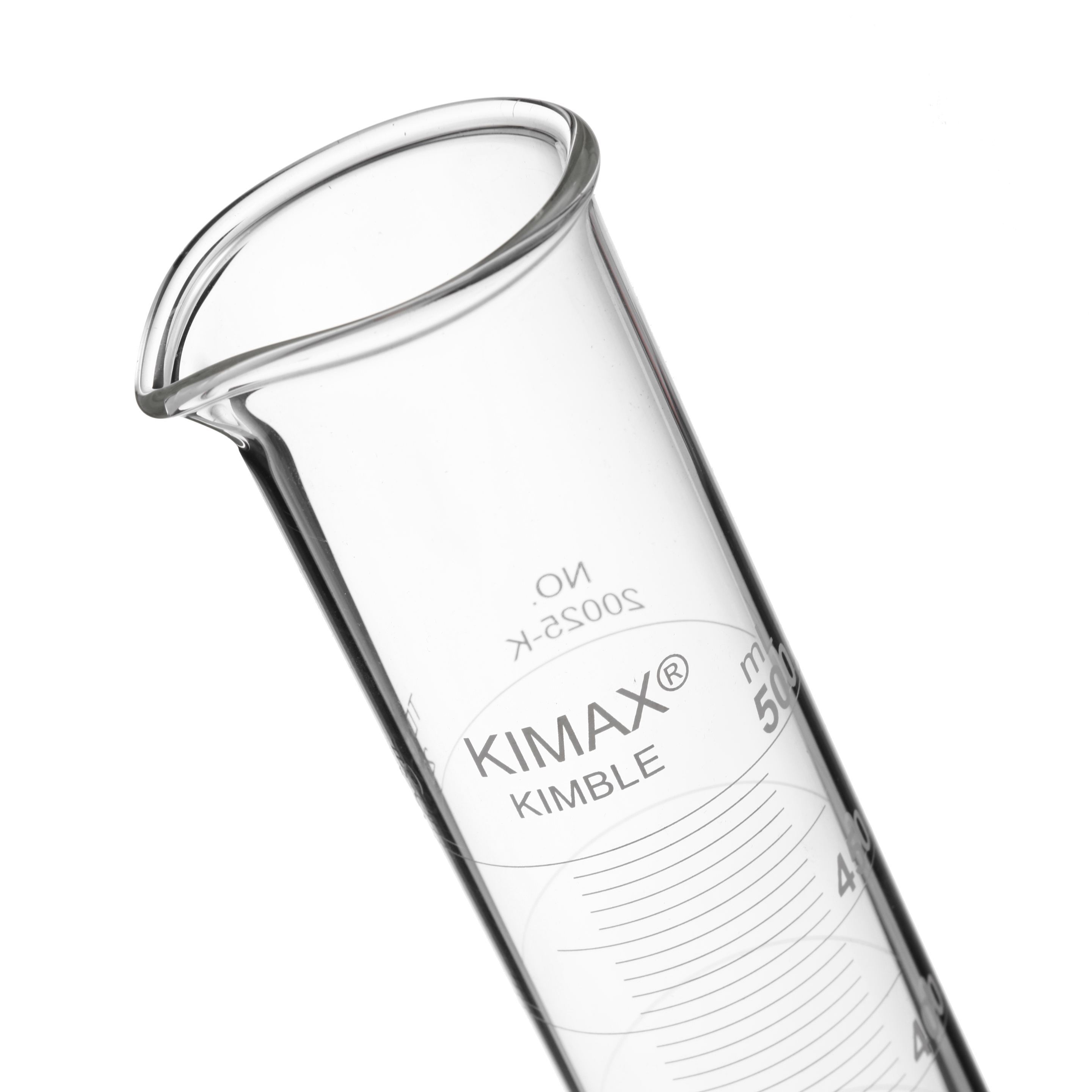 PROBETA GRADUADA DE 500ml CON BASE DE VIDRIO. KIMAX