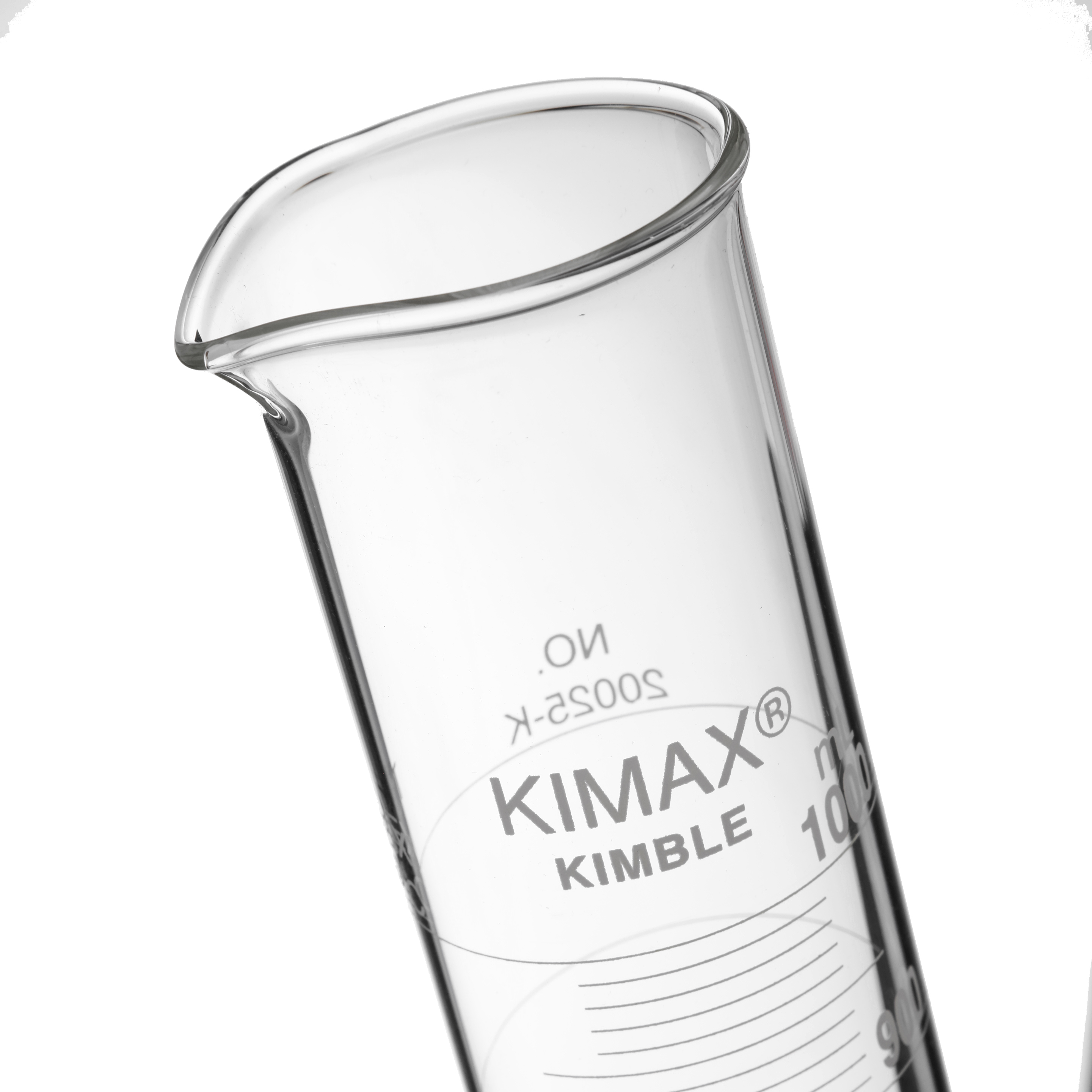 PROBETA GRADUADA DE 1L CON BASE DE VIDRIO. KIMAX