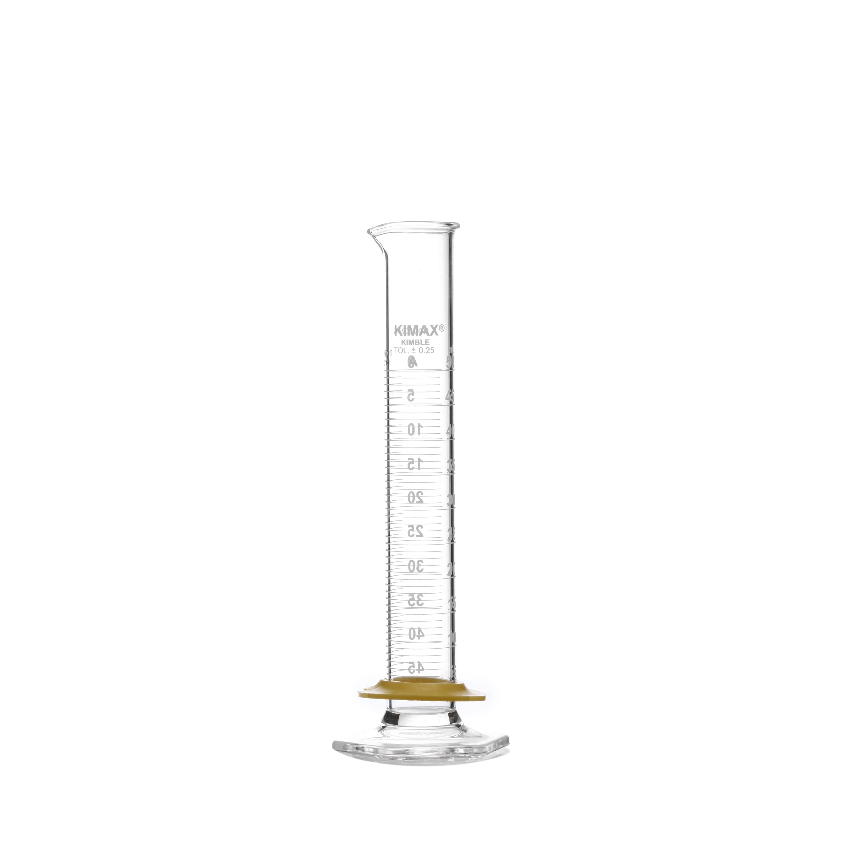 PROBETA GRADUADA DE 50ml CLASE A ASTM CON GRADUACIÓN INVERSA. KIMAX