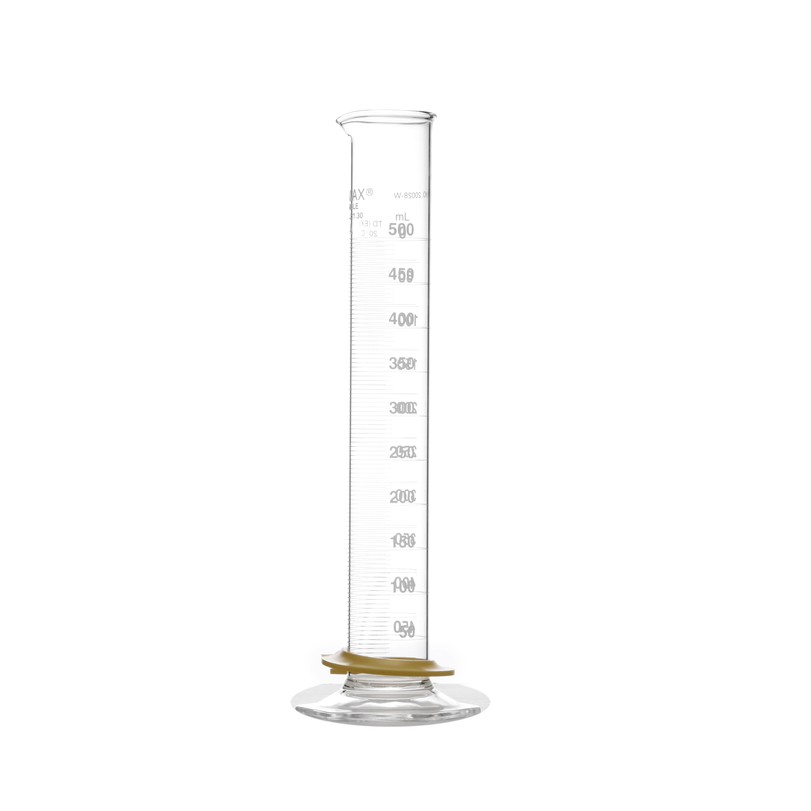 PROBETA GRADUADA DE 500ml CLASE A ASTM CON GRADUACIÓN INVERSA. KIMAX