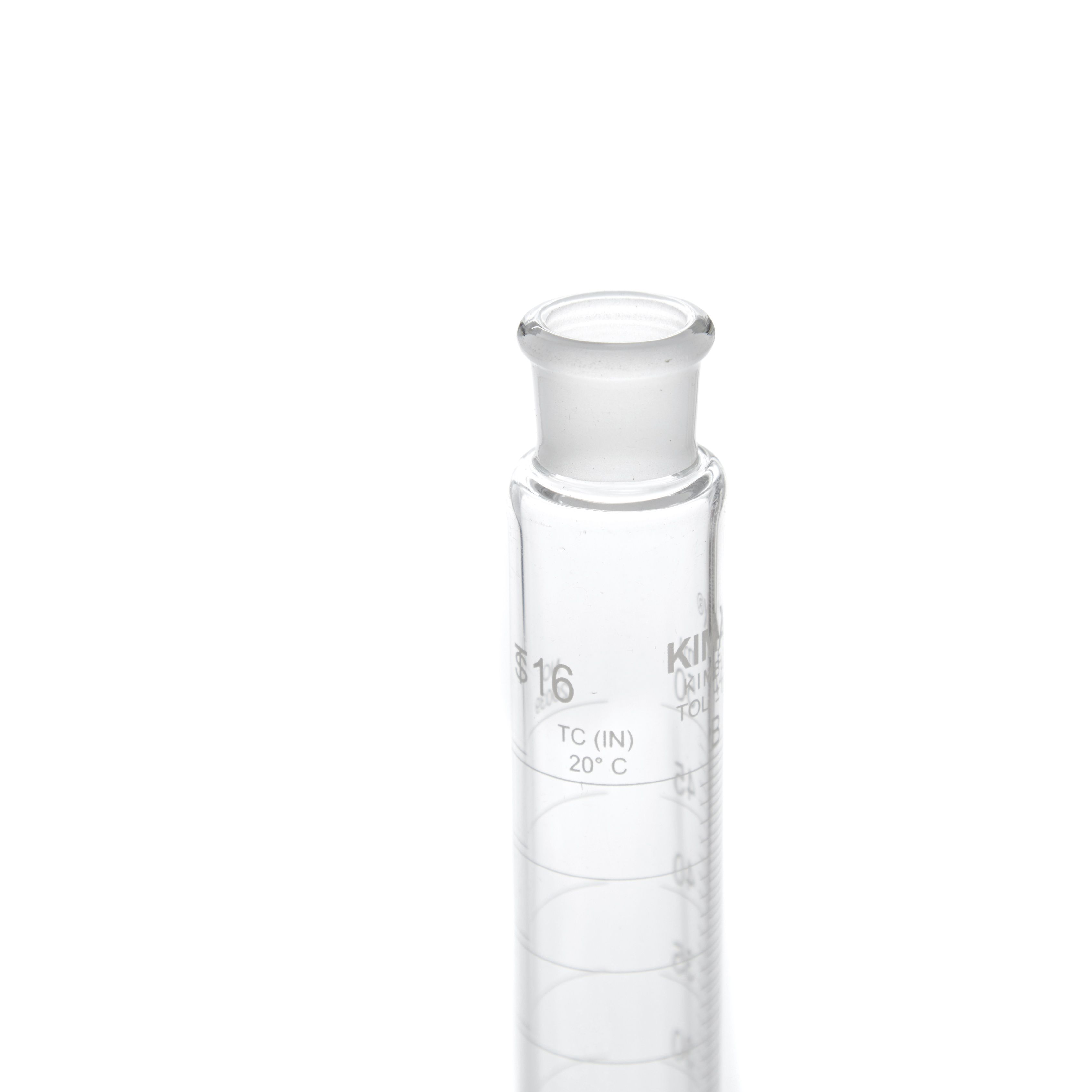 PROBETA GRADUADA DE 50ml CLASE B ASTM CON TAPÓN DE VIDRIO. KIMAX