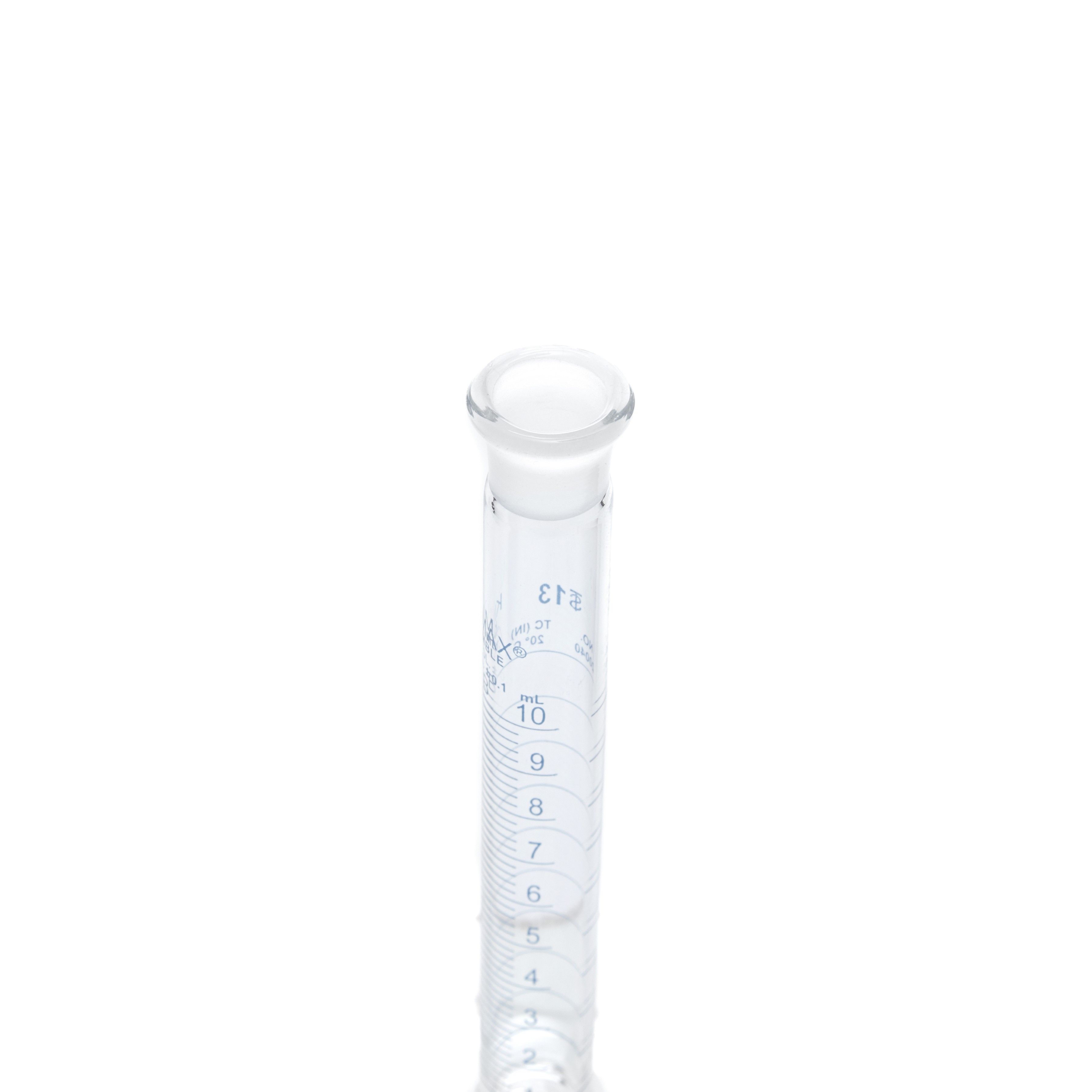 PROBETA GRADUADA DE 10ml CLASE B ASTM CON TAPÓN DE VIDRIO. KIMAX
