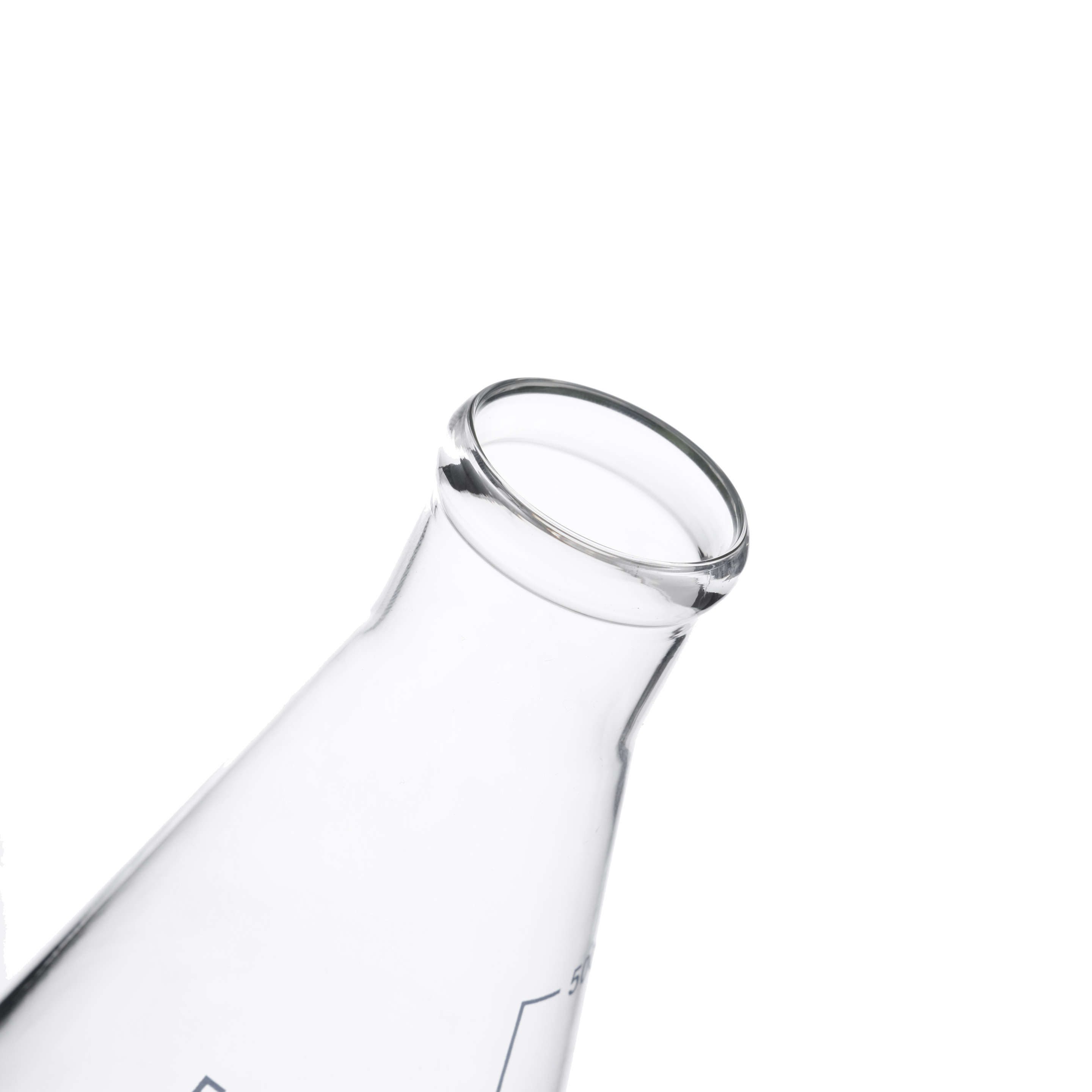 MATRAZ ERLENMEYER DE 500ml CON GRADUACIÓN EN AZUl. KIMAX