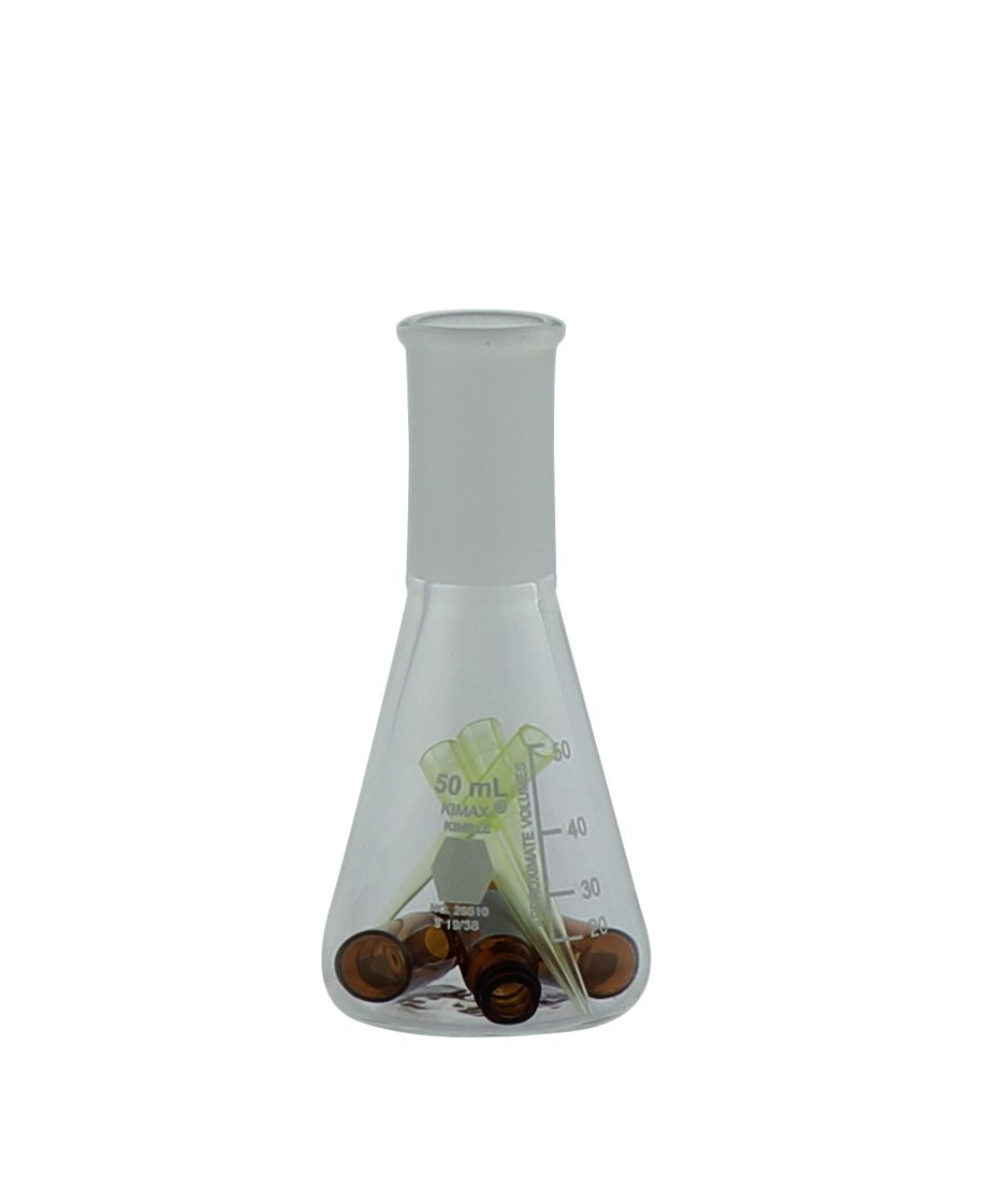 MATRAZ ERLENMEYER DE 50ml CON JUNTA 19/38. KIMAX