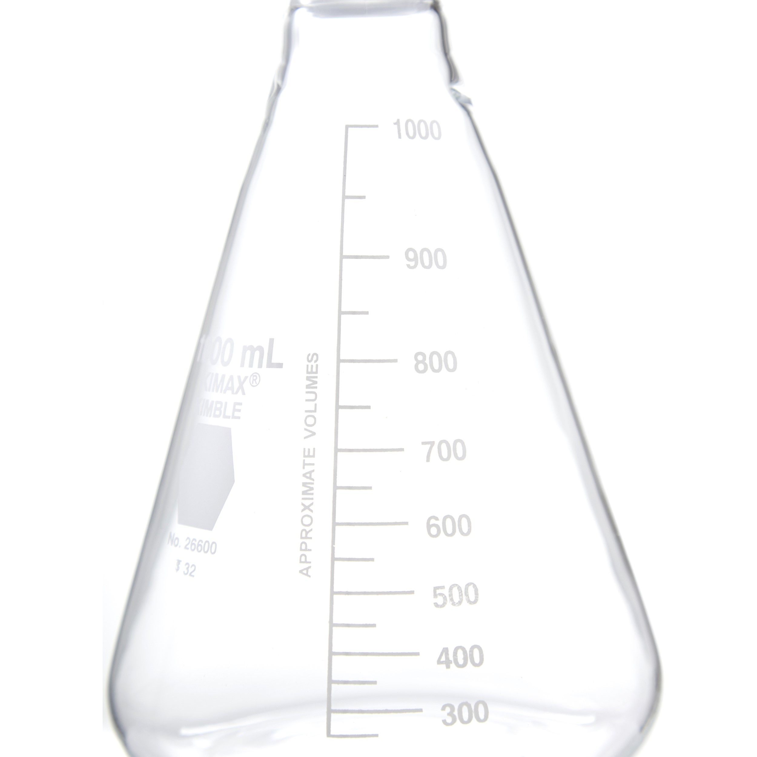 MATRAZ ERLENMEYER DE 1L CON TAPÓN DE VIDRIO. KIMAX