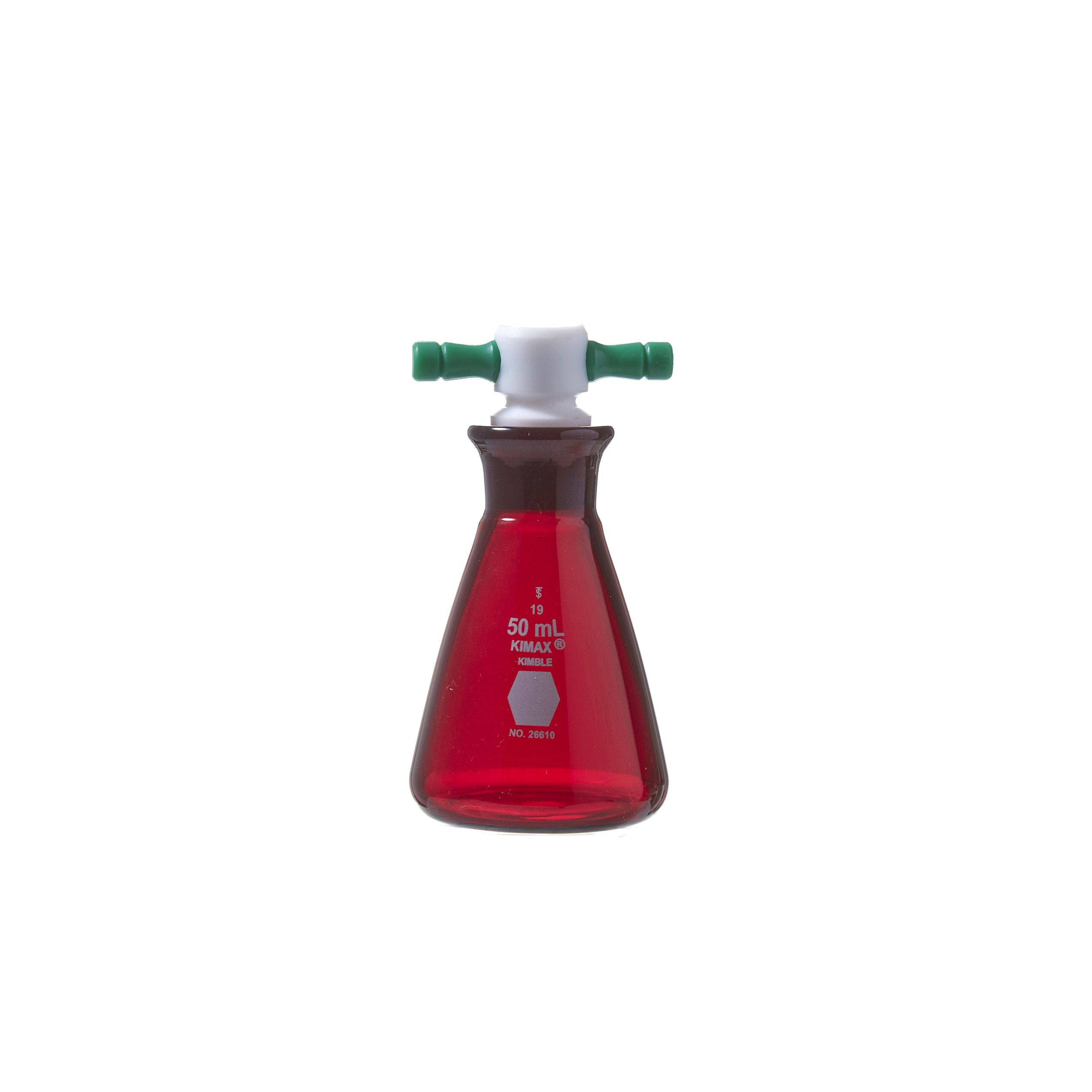 MATRAZ ERLENMEYER DE 50ml ACTÍNICO. KIMAX