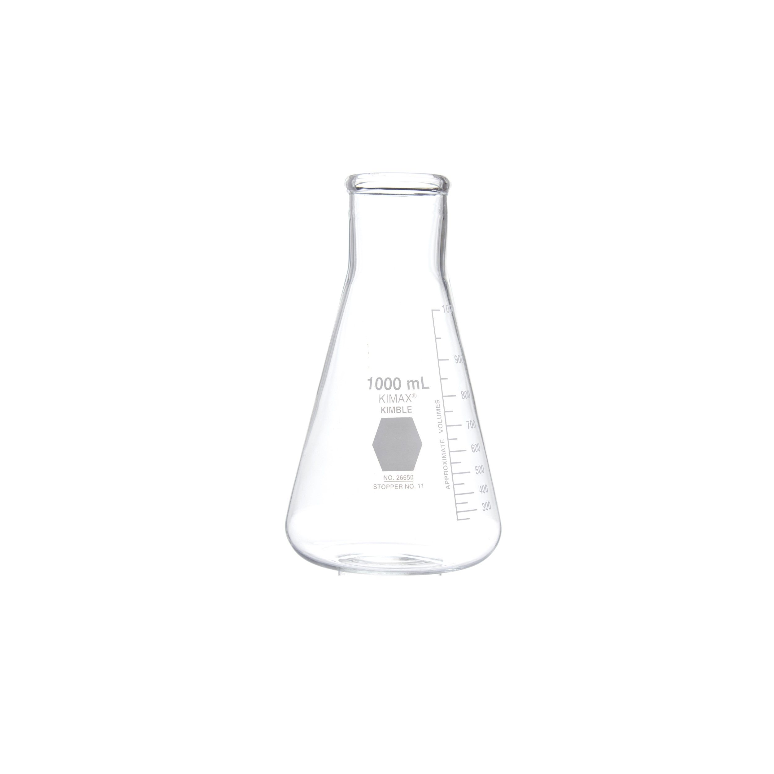 MATRAZ ERLENMEYER DE 1L BOCA ANCHA. KIMAX