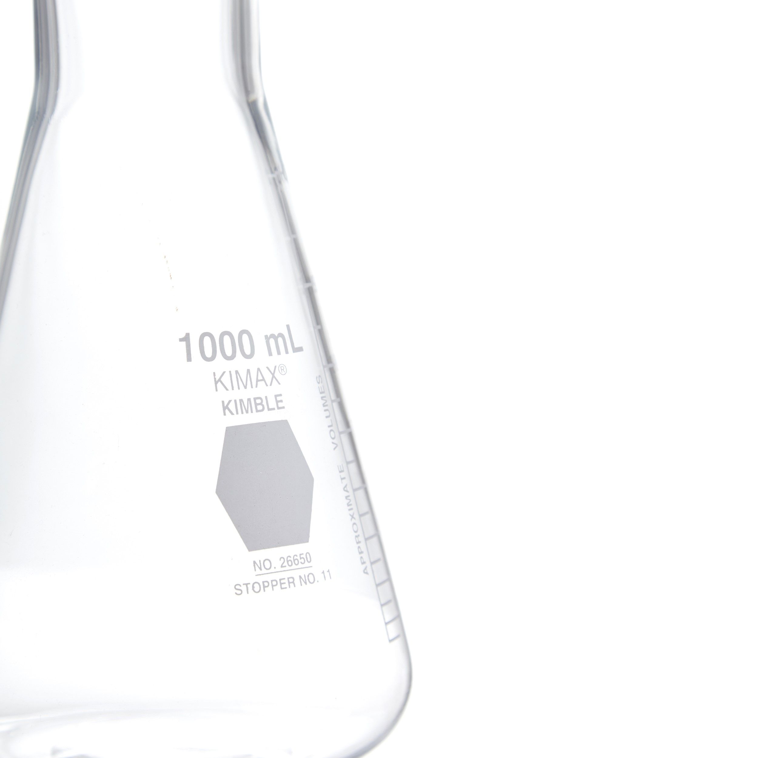 MATRAZ ERLENMEYER DE 1L BOCA ANCHA. KIMAX