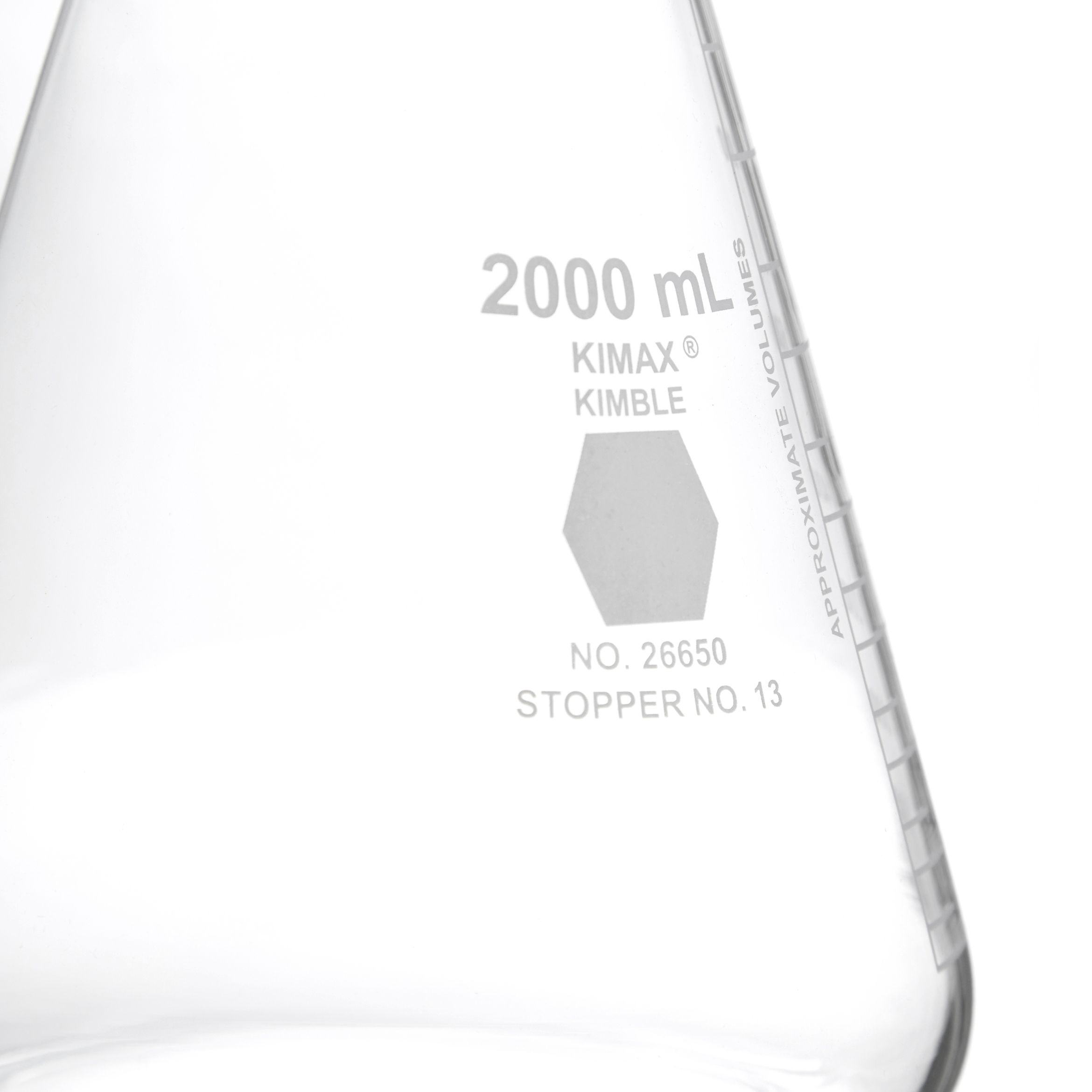 MATRAZ ERLENMEYER DE 2L BOCA ANCHA. KIMAX