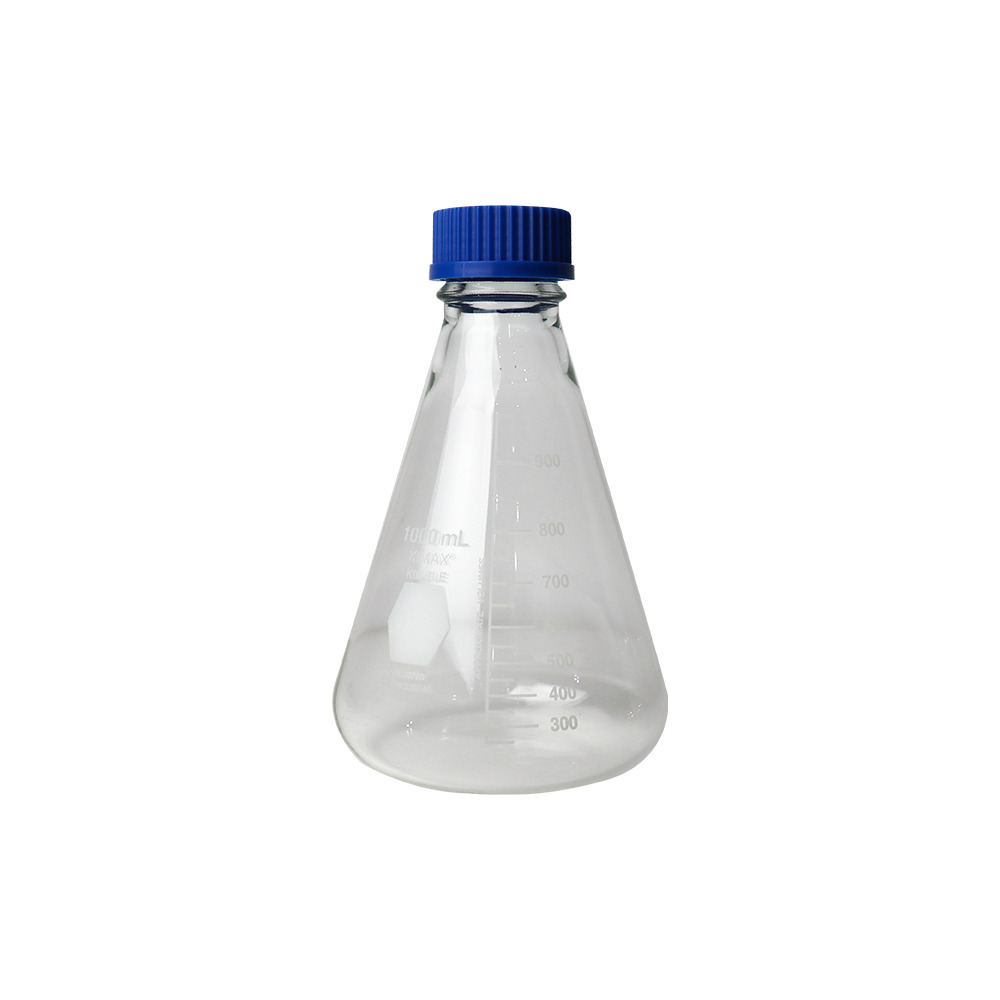MATRAZ ERLENMEYER DE 1 l CON TAPÓN ROSCADO. KIMAX