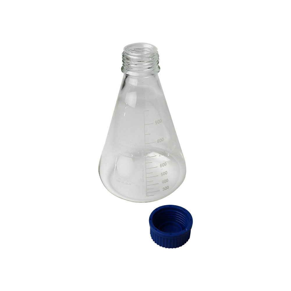 MATRAZ ERLENMEYER DE 1 l CON TAPÓN ROSCADO. KIMAX