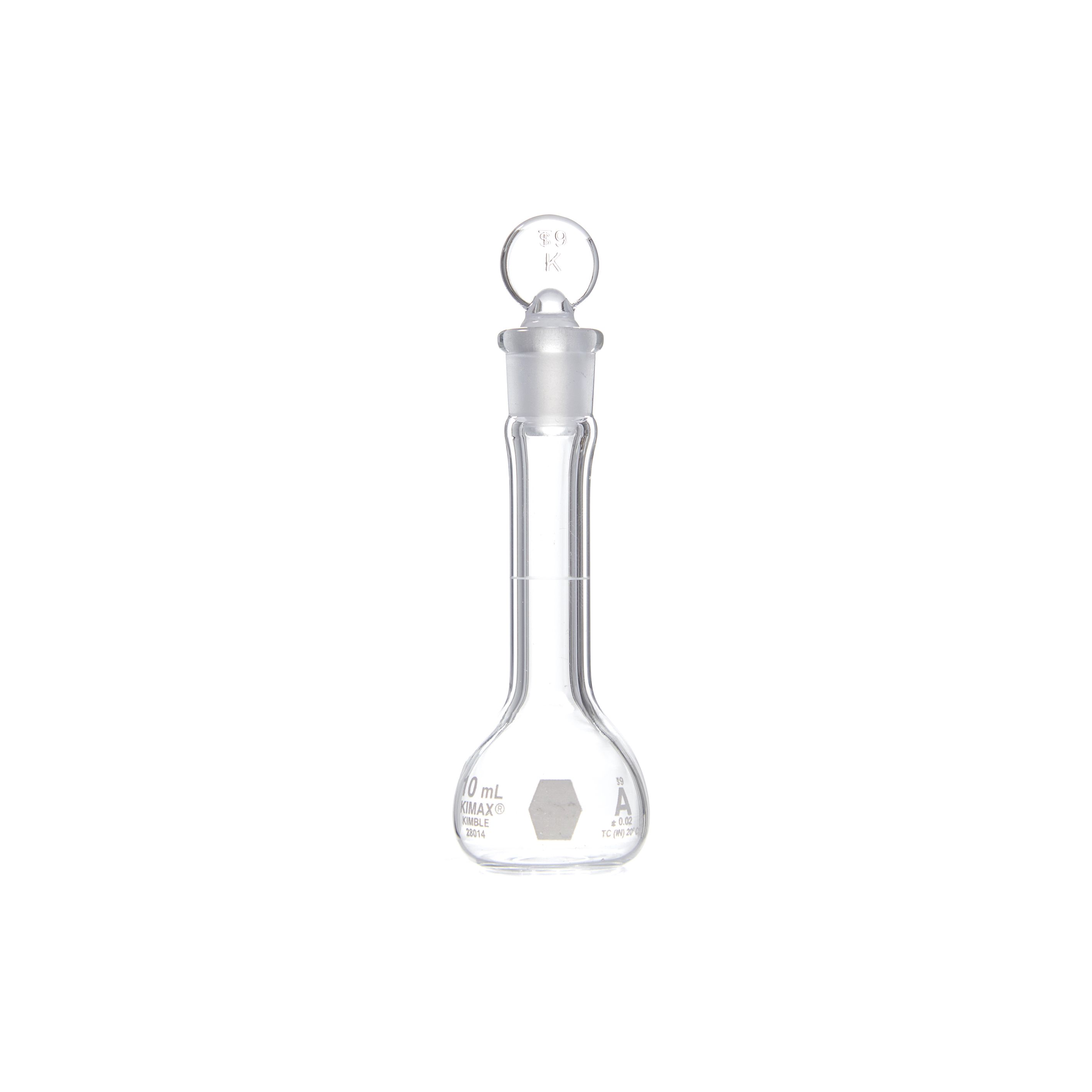 MATRAZ VOLUMÉTRICO DE 10ml CLASE A ASTM. KIMAX