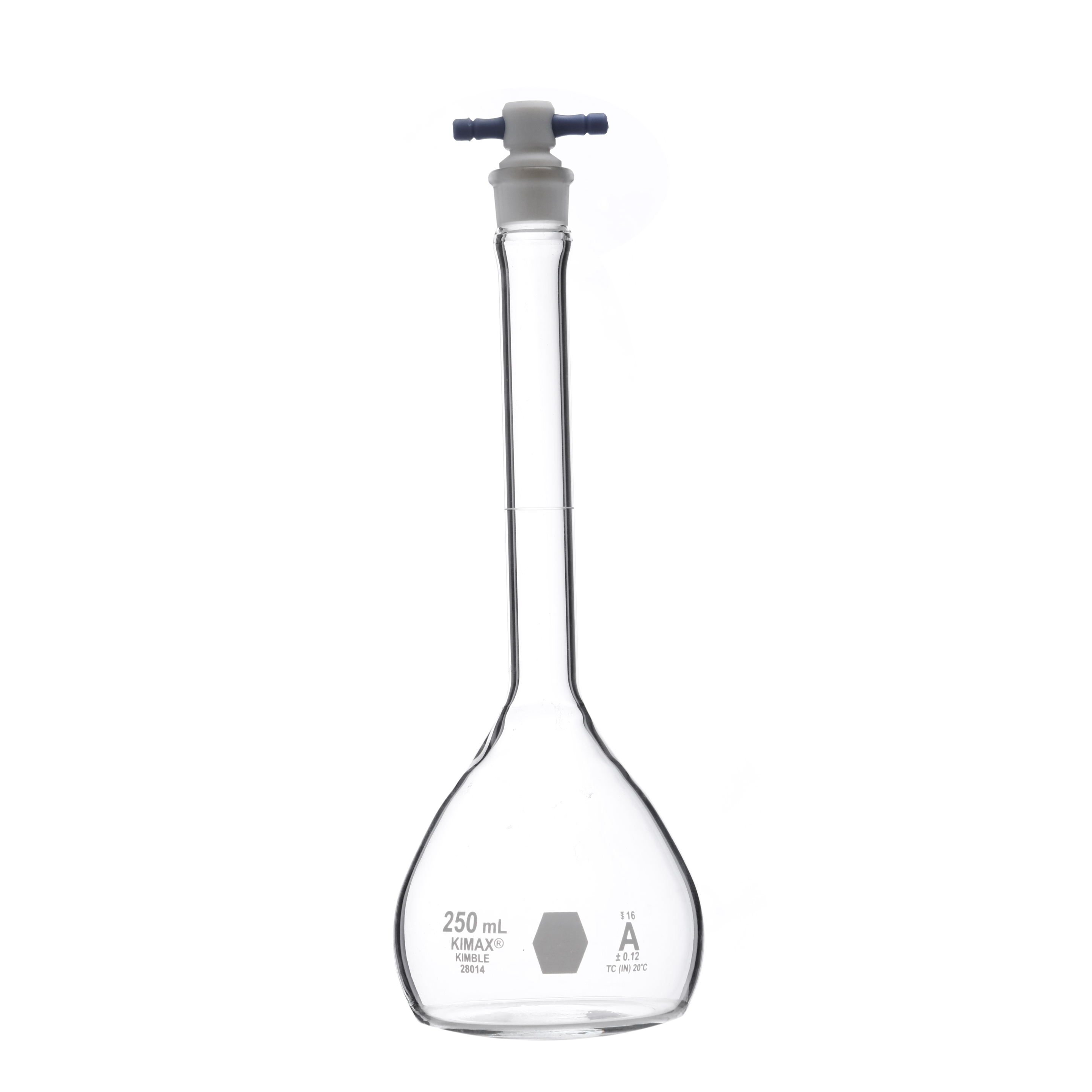 MATRAZ VOLUMÉTRICO DE 250ml CLASE A ASTM. KIMAX