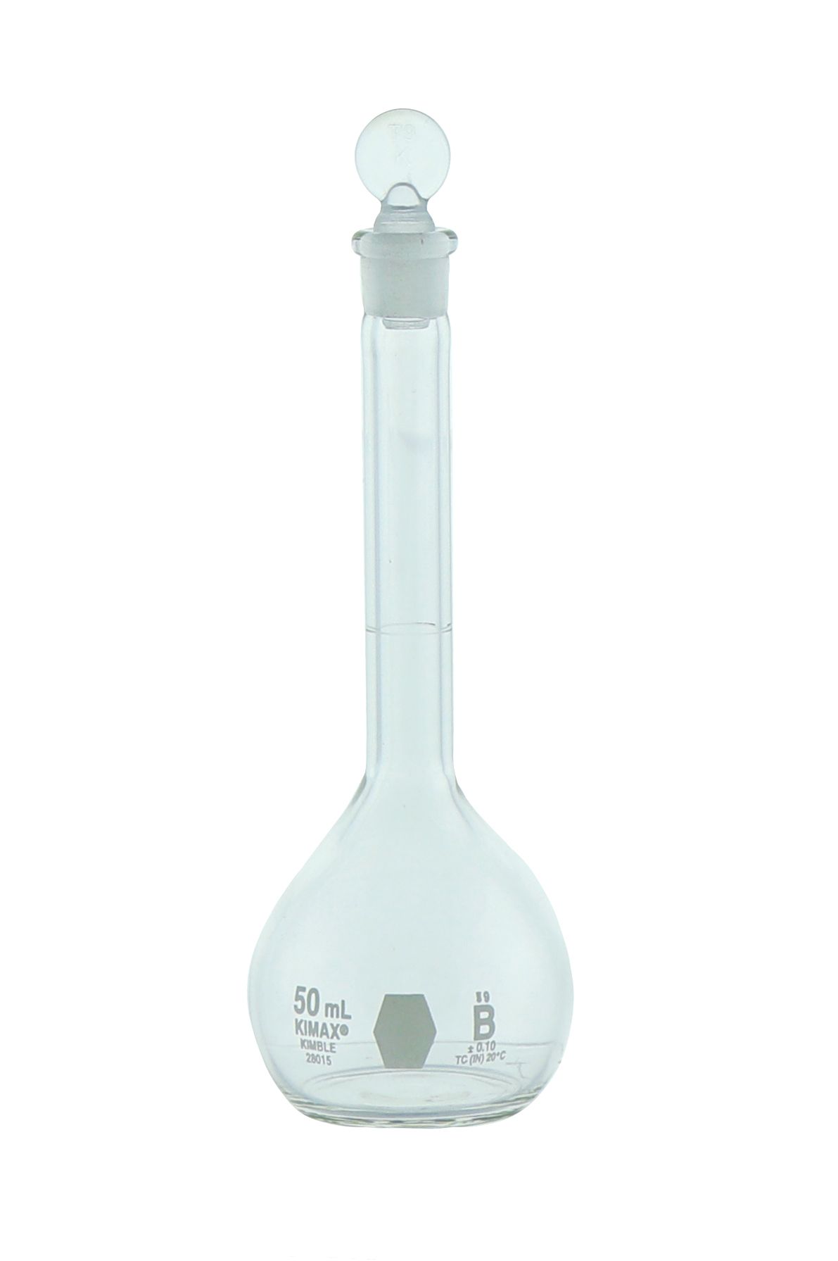 MATRAZ VOLUMÉTRICO DE 50ml CLASE B ASTM. KIMAX