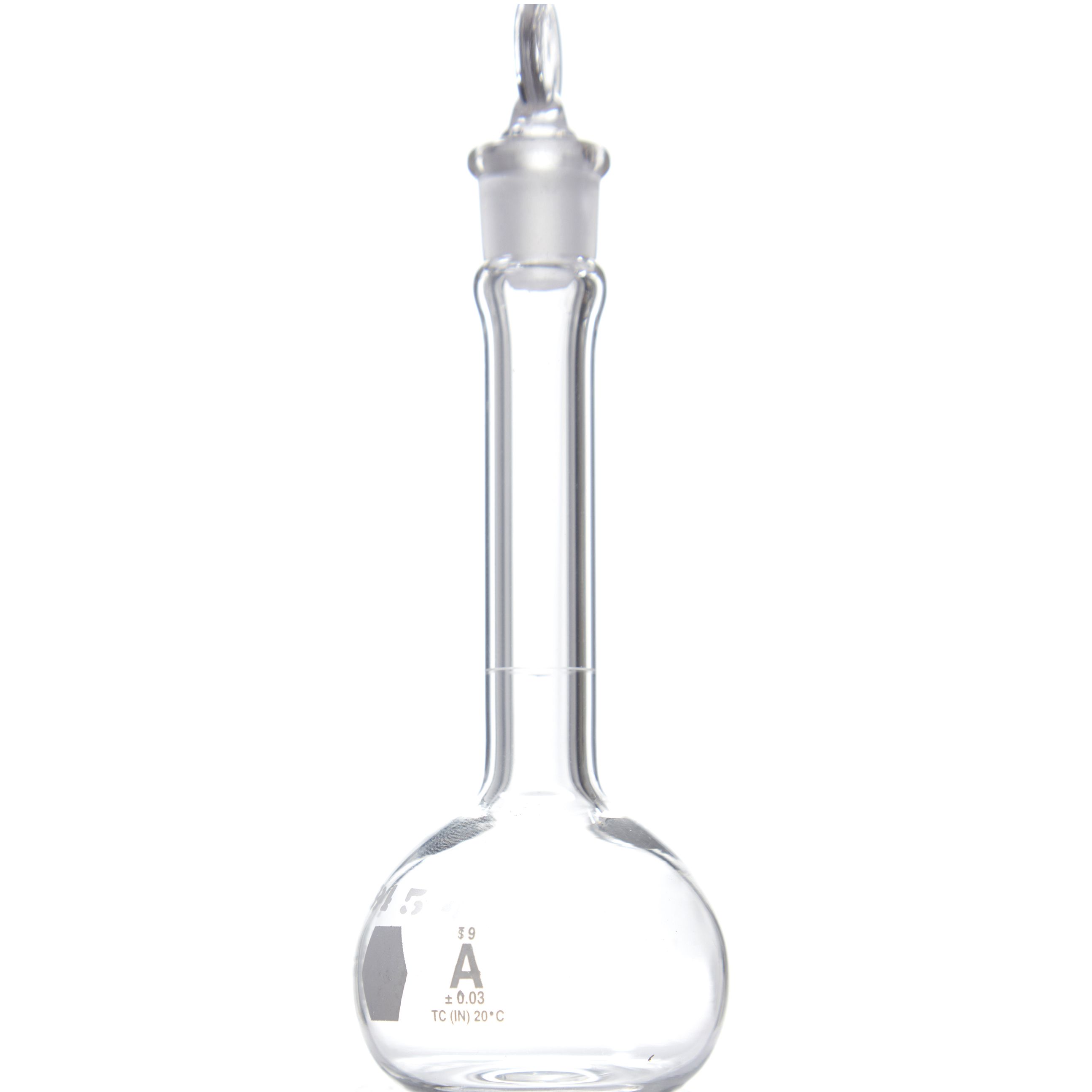 MATRAZ VOLUMÉTRICO DE 25ml CLASE A ASTM CON CERTIFICADO. KIMAX