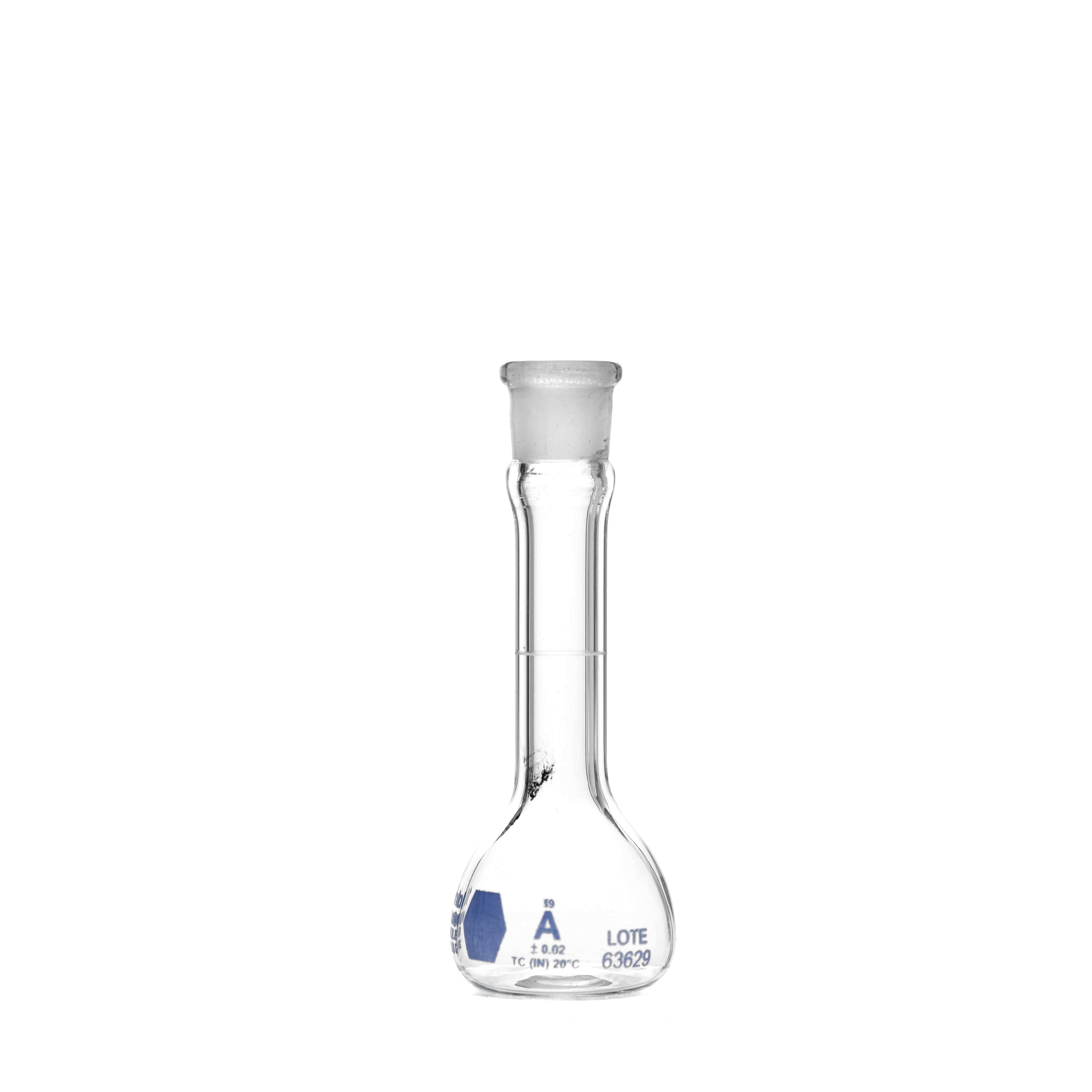 MATRAZ VOLUMÉTRICO DE 10ml CLASE A ASTM. CERTIFICADO POR LOTE. KIMAX