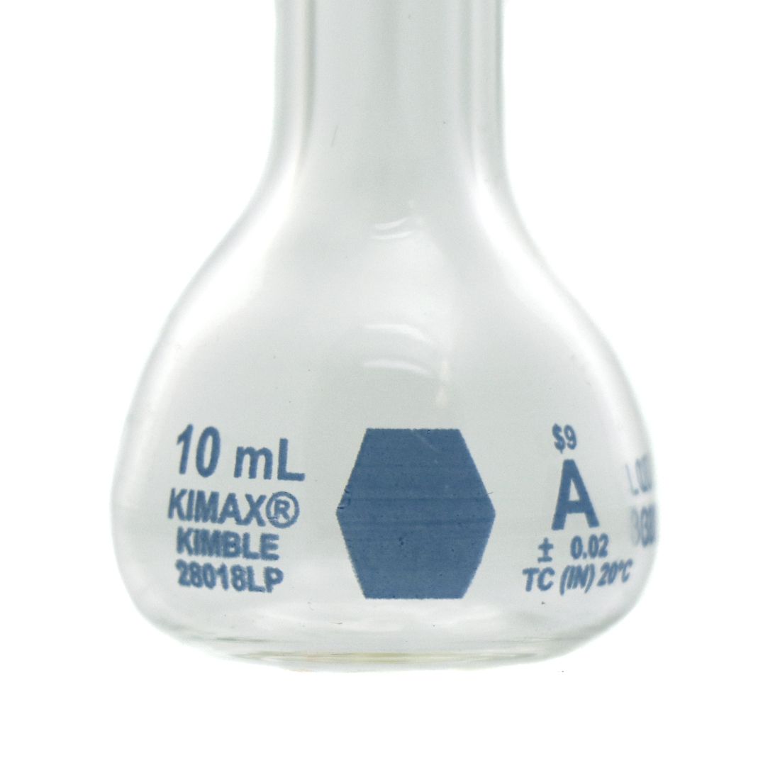 MATRAZ VOLUMÉTRICO DE 10ml CLASE A ASTM. KIMAX
