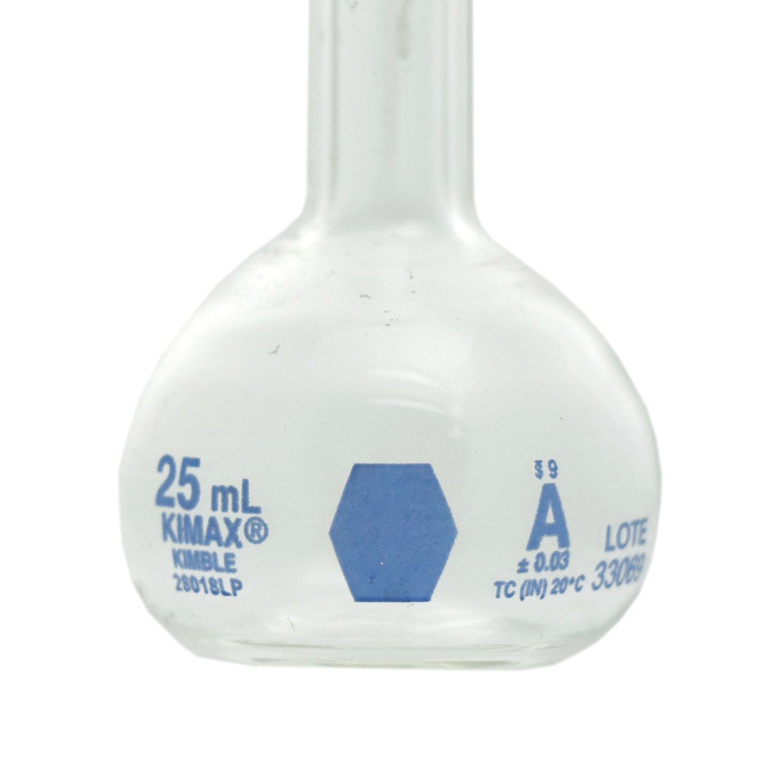 MATRAZ VOLUMÉTRICO DE 25ml CLASE A ASTM. KIMAX
