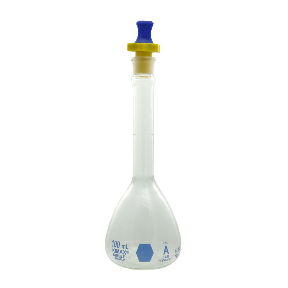 MATRAZ VOLUMÉTRICO DE 100ml CLASE A ASTm. KIMAX