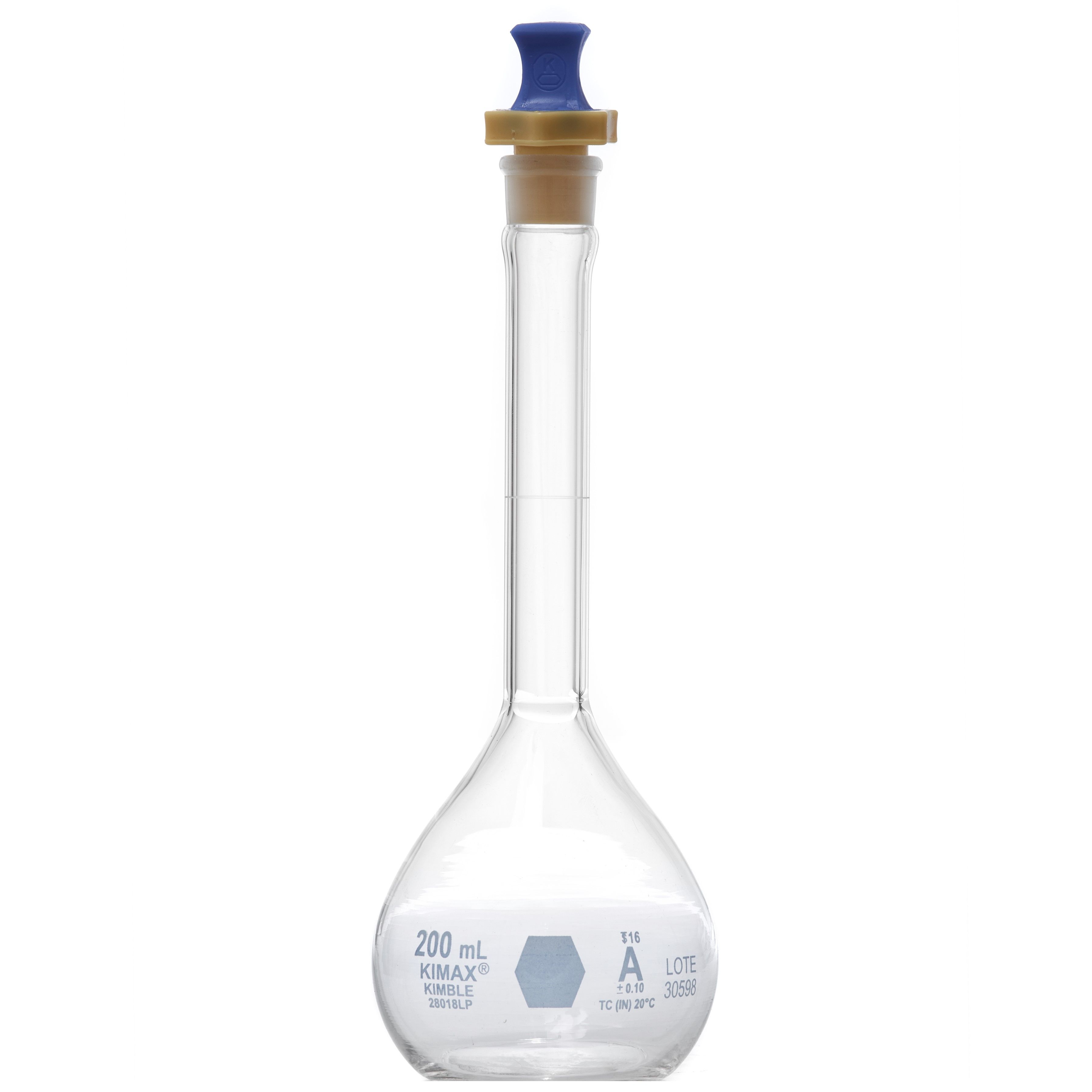 MATRAZ VOLUMÉTRICO DE 200ml CLASE A ASTM. KIMAX
