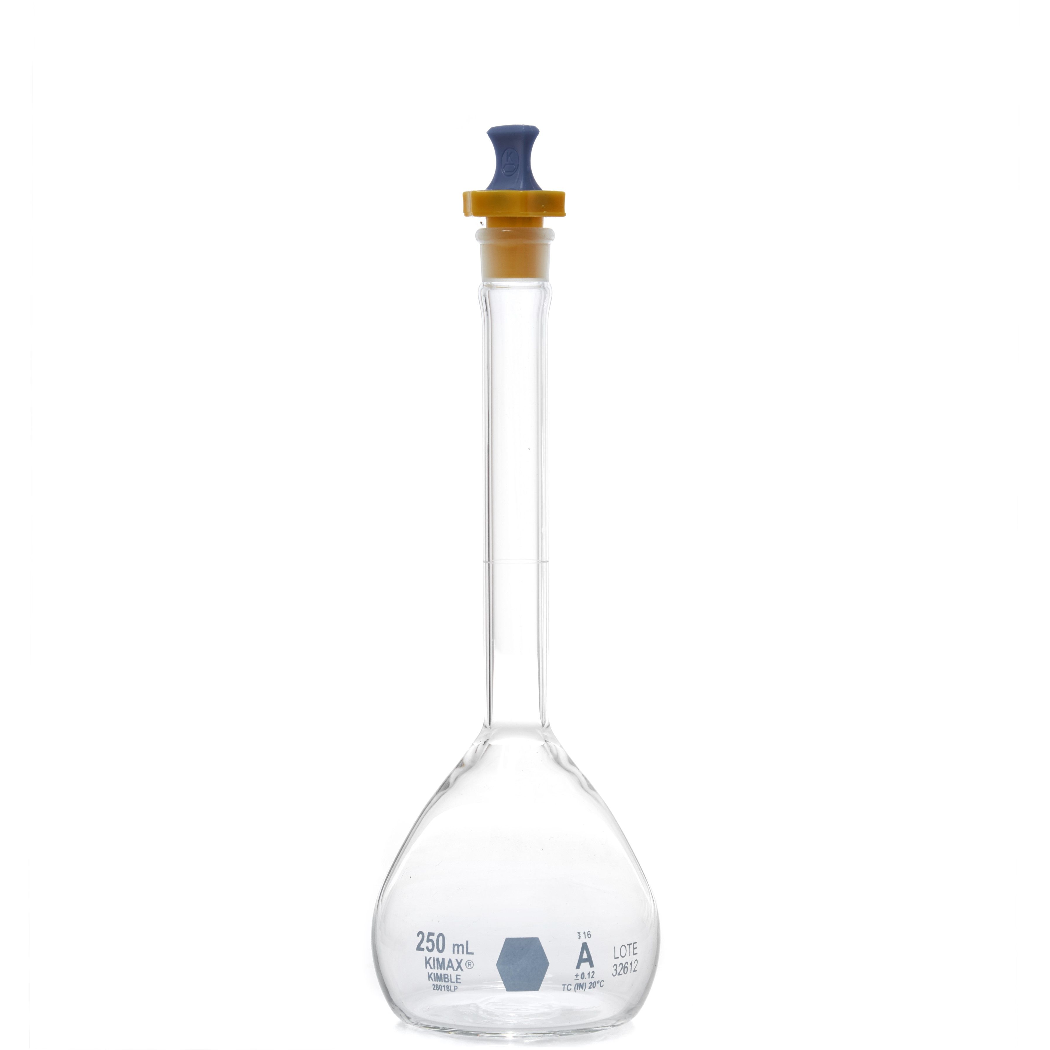 MATRAZ VOLUMÉTRICO DE 250ml CLASE A ASTM. KIMAX
