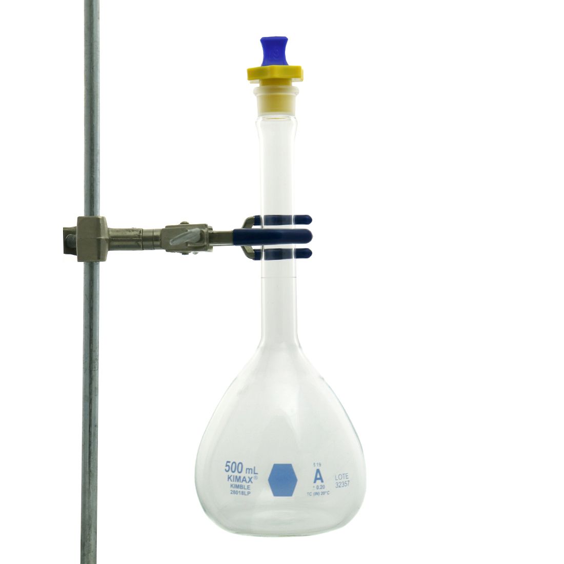 MATRAZ VOLUMÉTRICO DE 500ml CLASE A ASTM. KIMAX