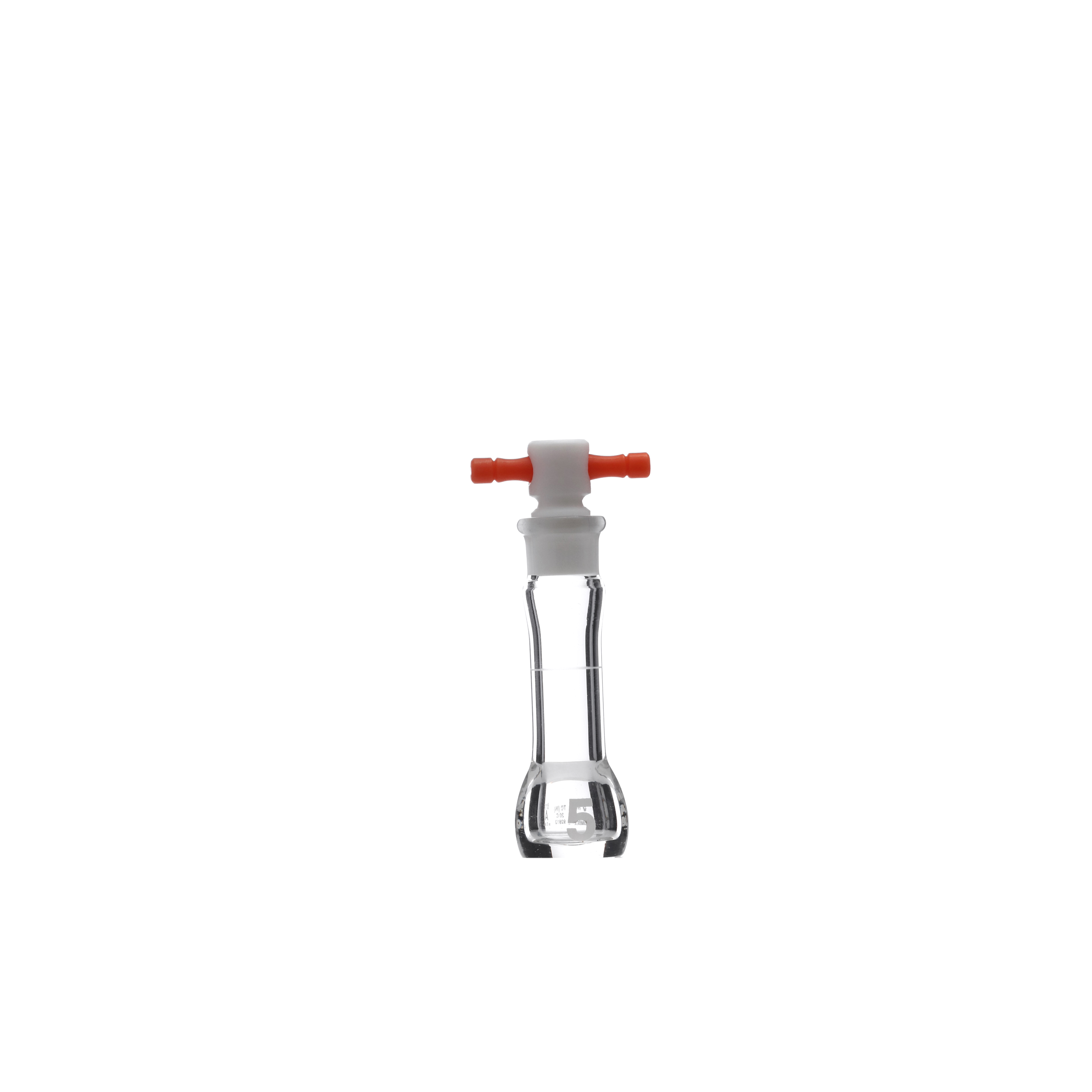MATRAZ VOLUMÉTRICO DE 5ml CLASE A ASTM. BOCA ANCHA. VIDRIO KIMAX