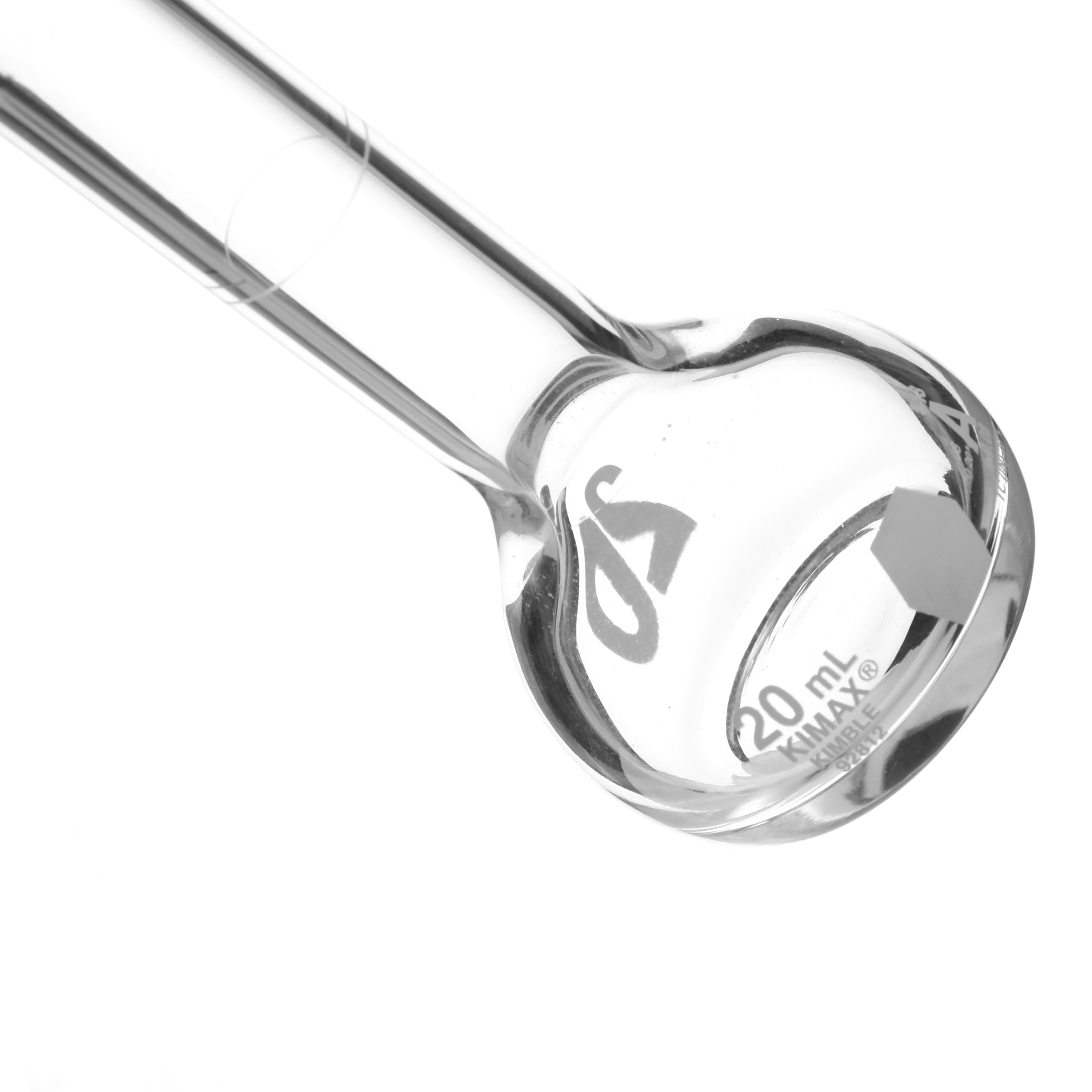 MATRAZ VOLUMÉTRICO DE 20ml CLASE A ASTM. BOCA ANCHA. KIMAX