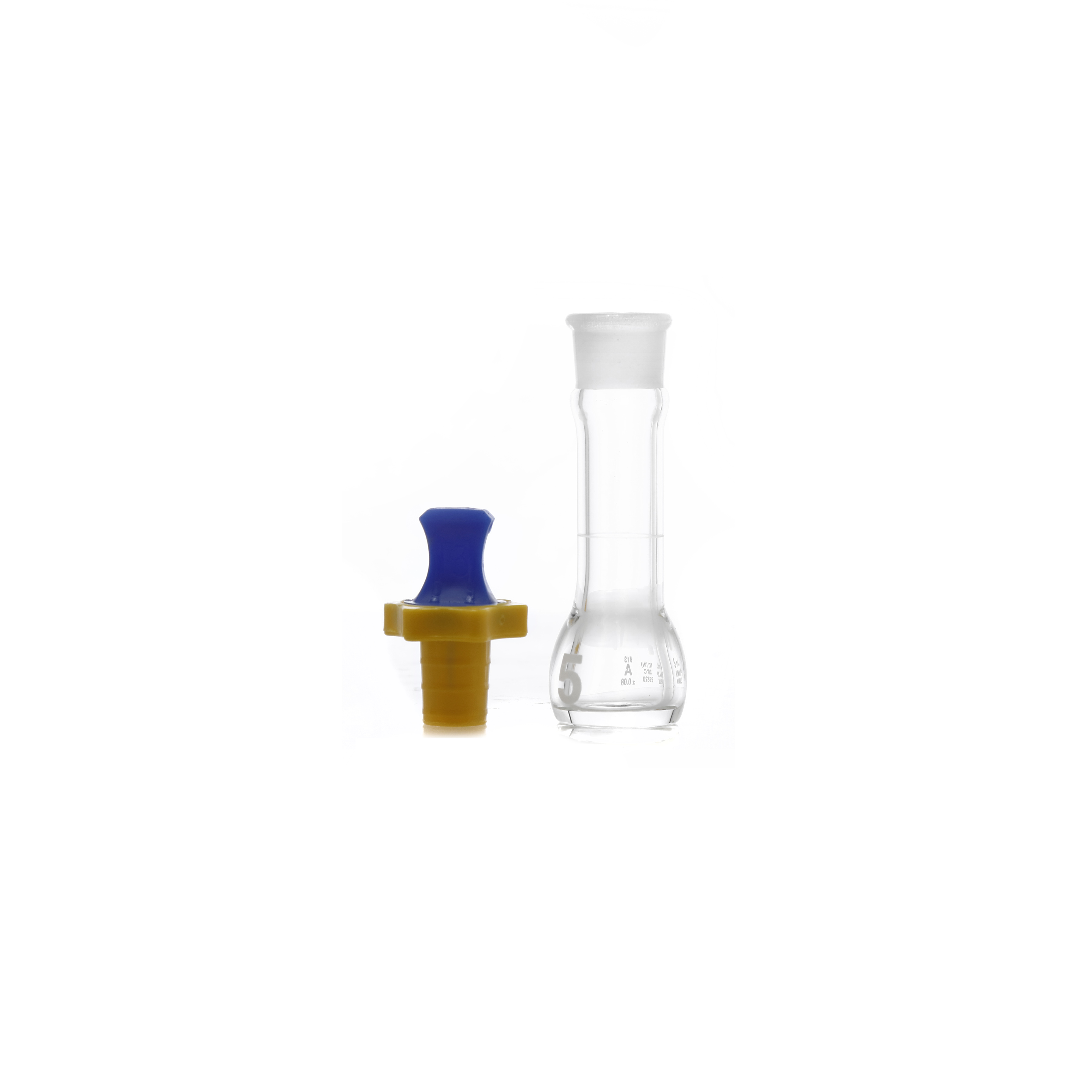 MATRAZ VOLUMETRICO DE 5 ml CLASE A ASTM CON CERTIFICADO. KIMAX