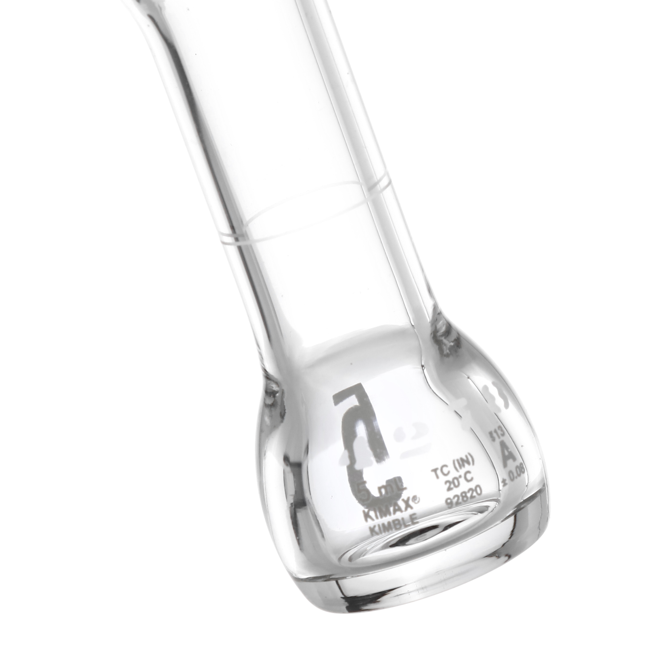 MATRAZ VOLUMETRICO DE 5 ml CLASE A ASTM CON CERTIFICADO. KIMAX