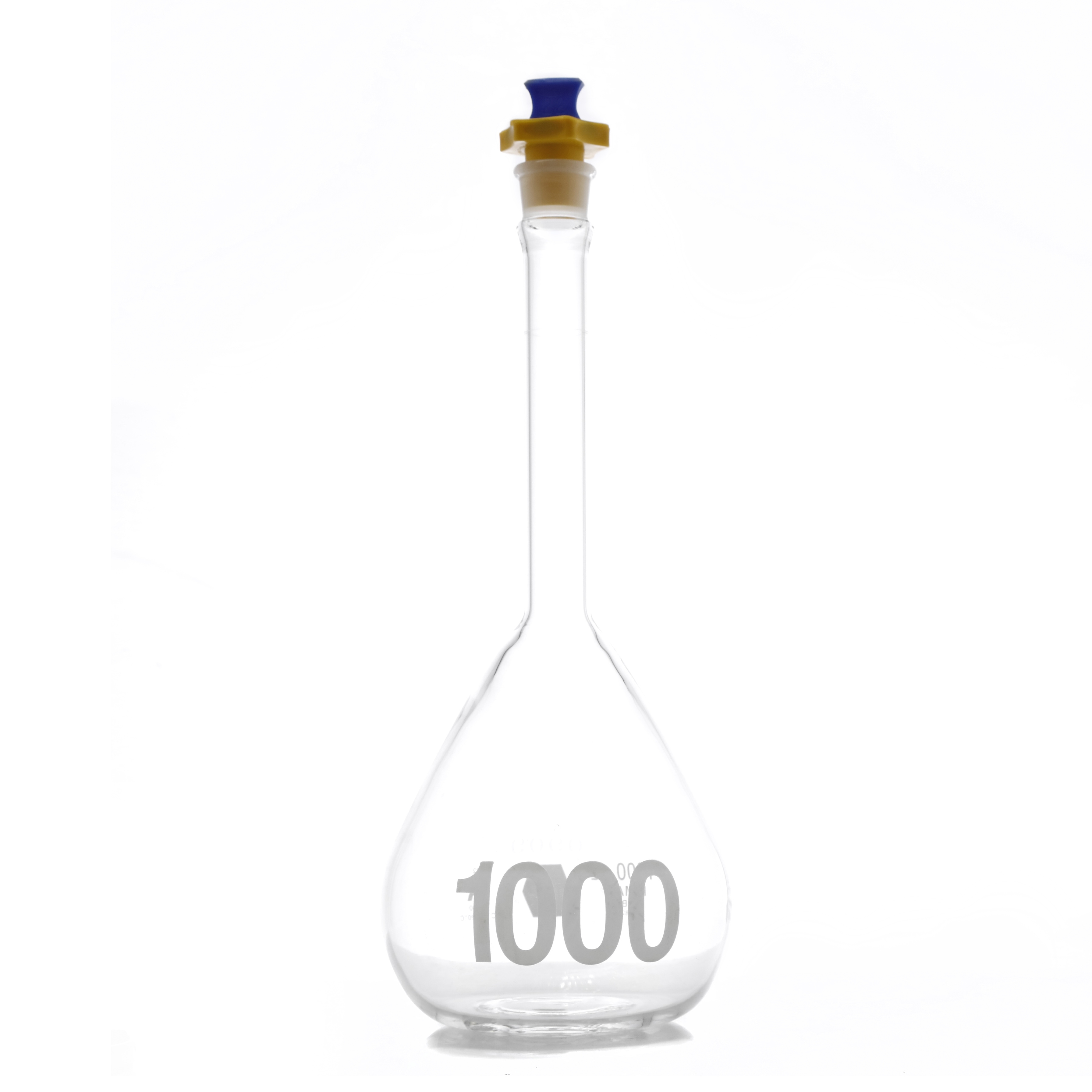 MATRAZ VOLUMETRICO DE 1 l CLASE A ASTM CON CERTIFICADO. KIMAX