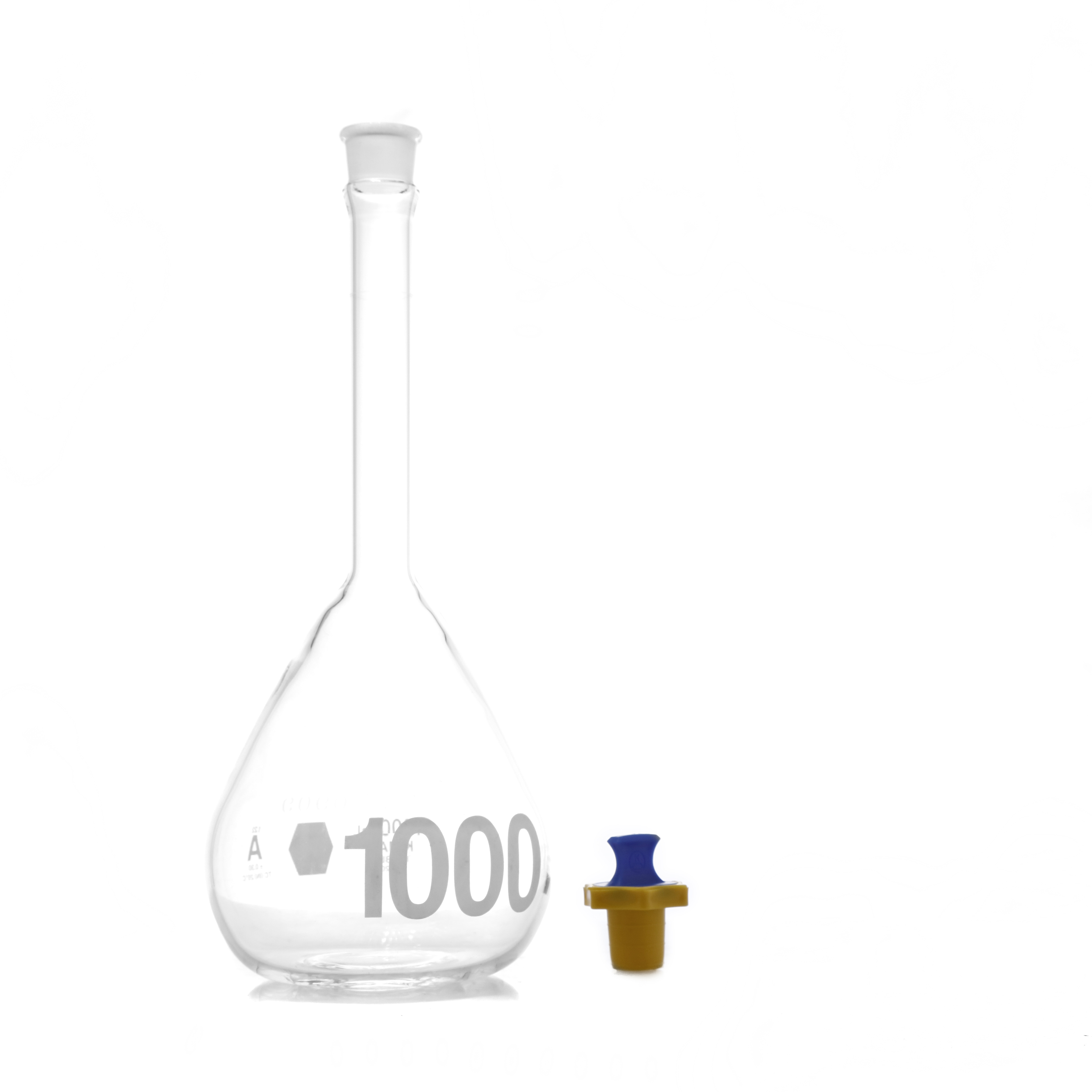 MATRAZ VOLUMETRICO DE 1 l CLASE A ASTM CON CERTIFICADO. KIMAX