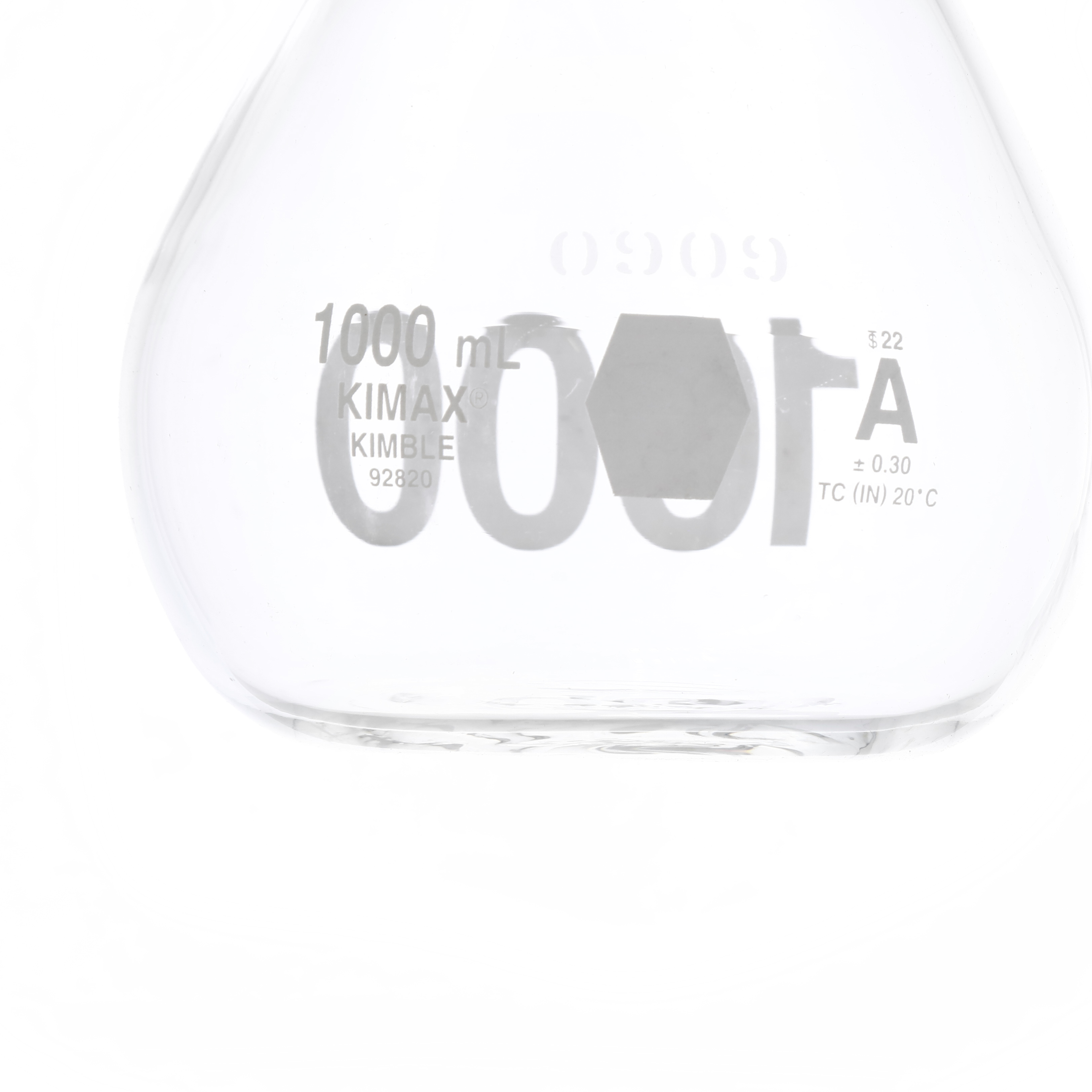 MATRAZ VOLUMETRICO DE 1 l CLASE A ASTM CON CERTIFICADO. KIMAX