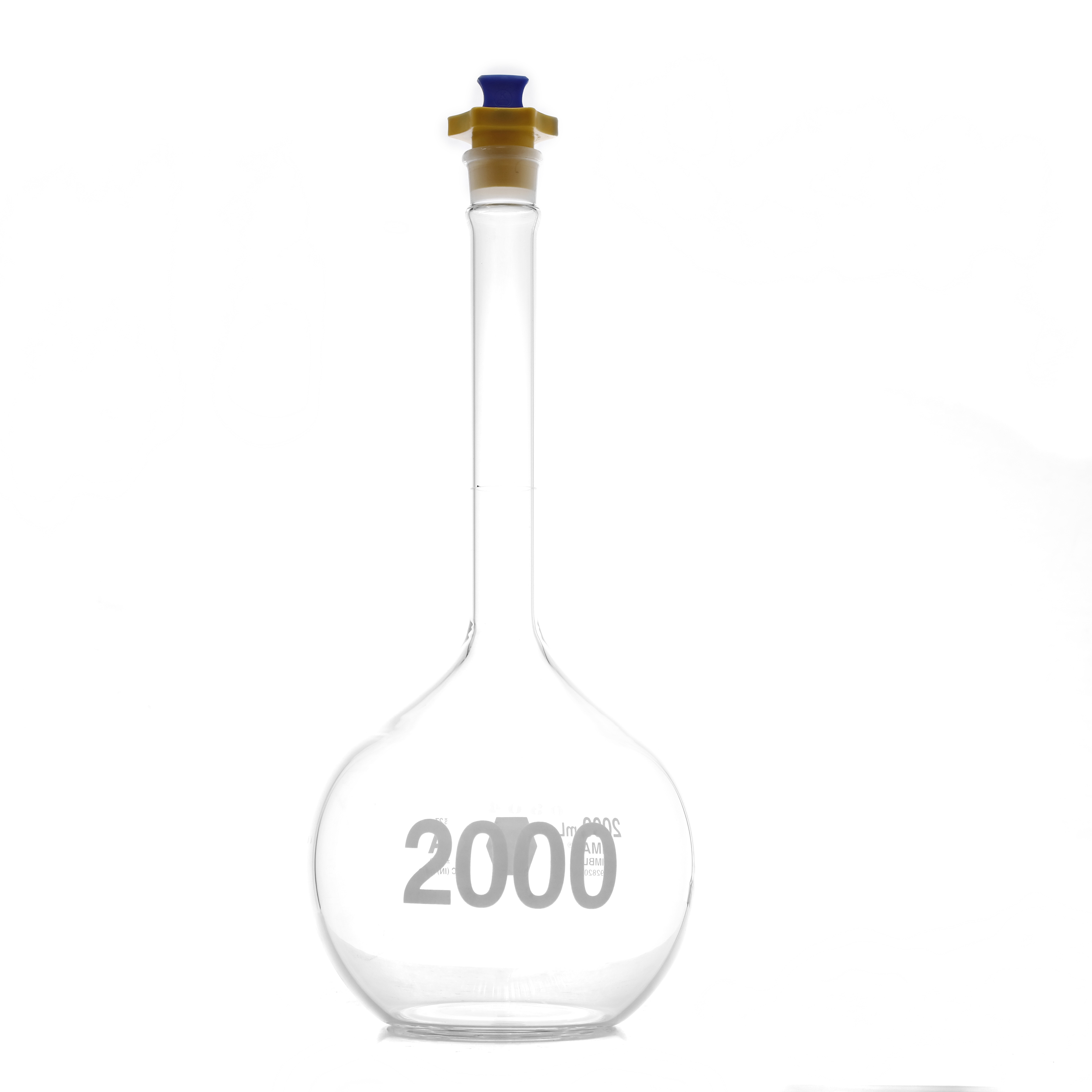 MATRAZ VOLUMETRICO DE 2 l CLASE A ASTM CON CERTIFICADOS. KIMAX