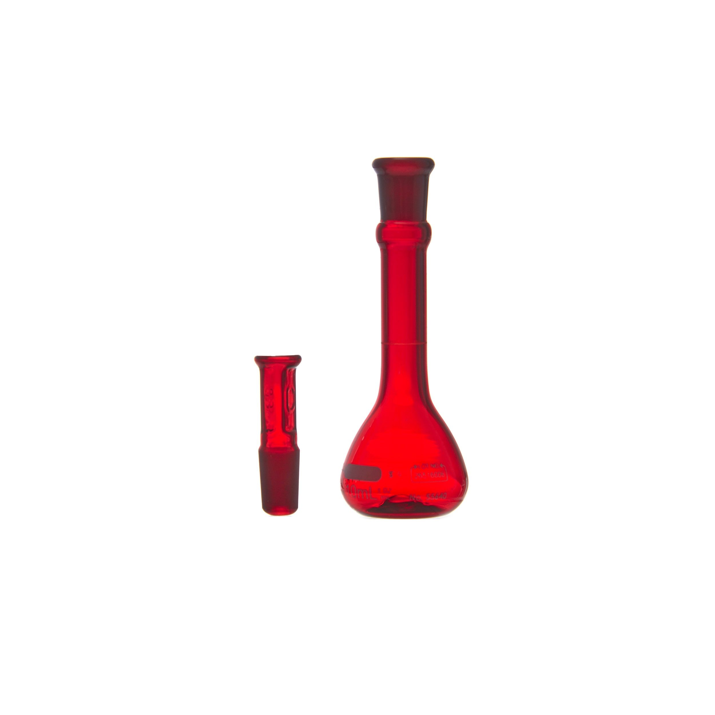 MATRAZ VOLUMÉTRICO DE 10ml CLASE A ASTM ACTÍNICO. PYREX