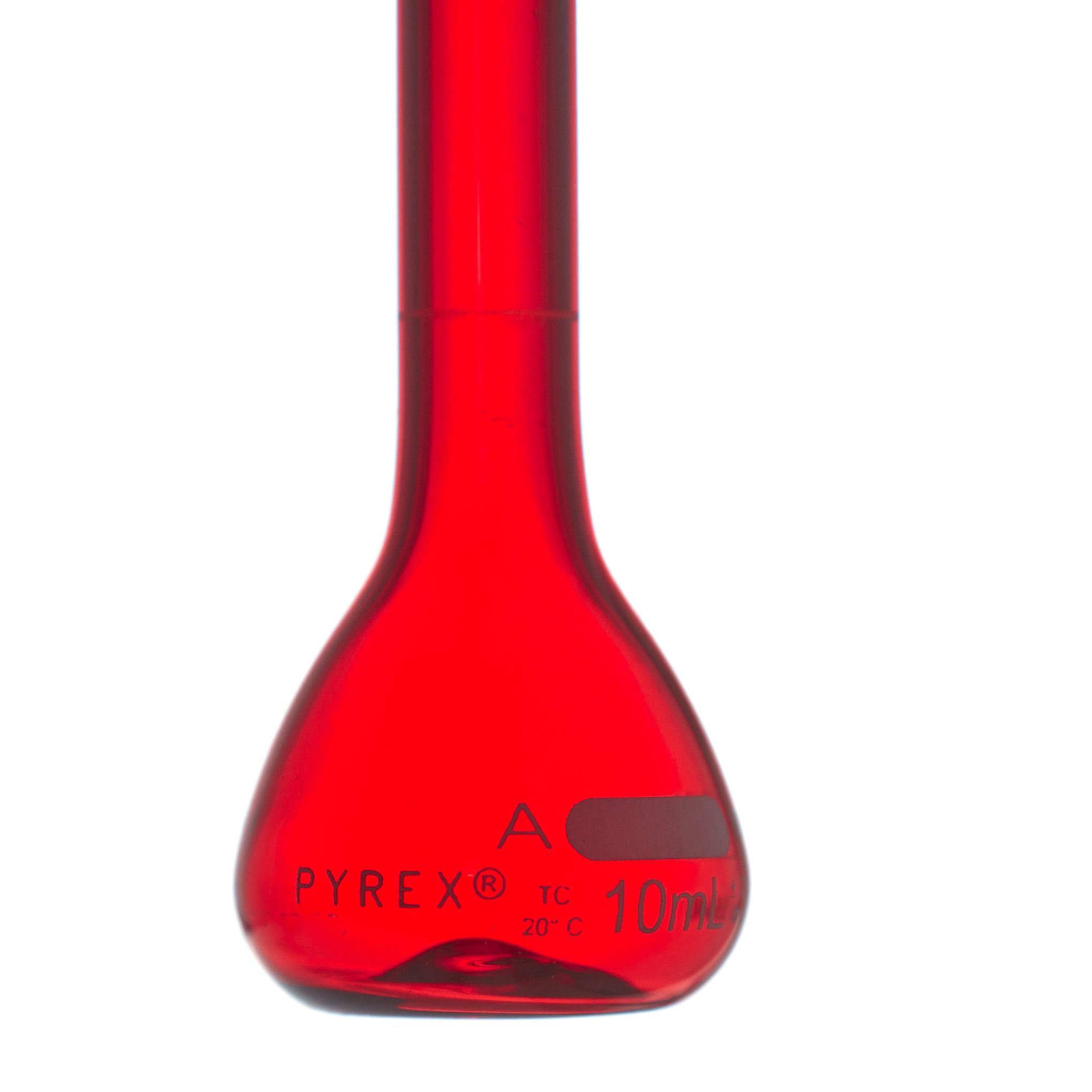 MATRAZ VOLUMÉTRICO DE 10ml CLASE A ASTM ACTÍNICO. PYREX