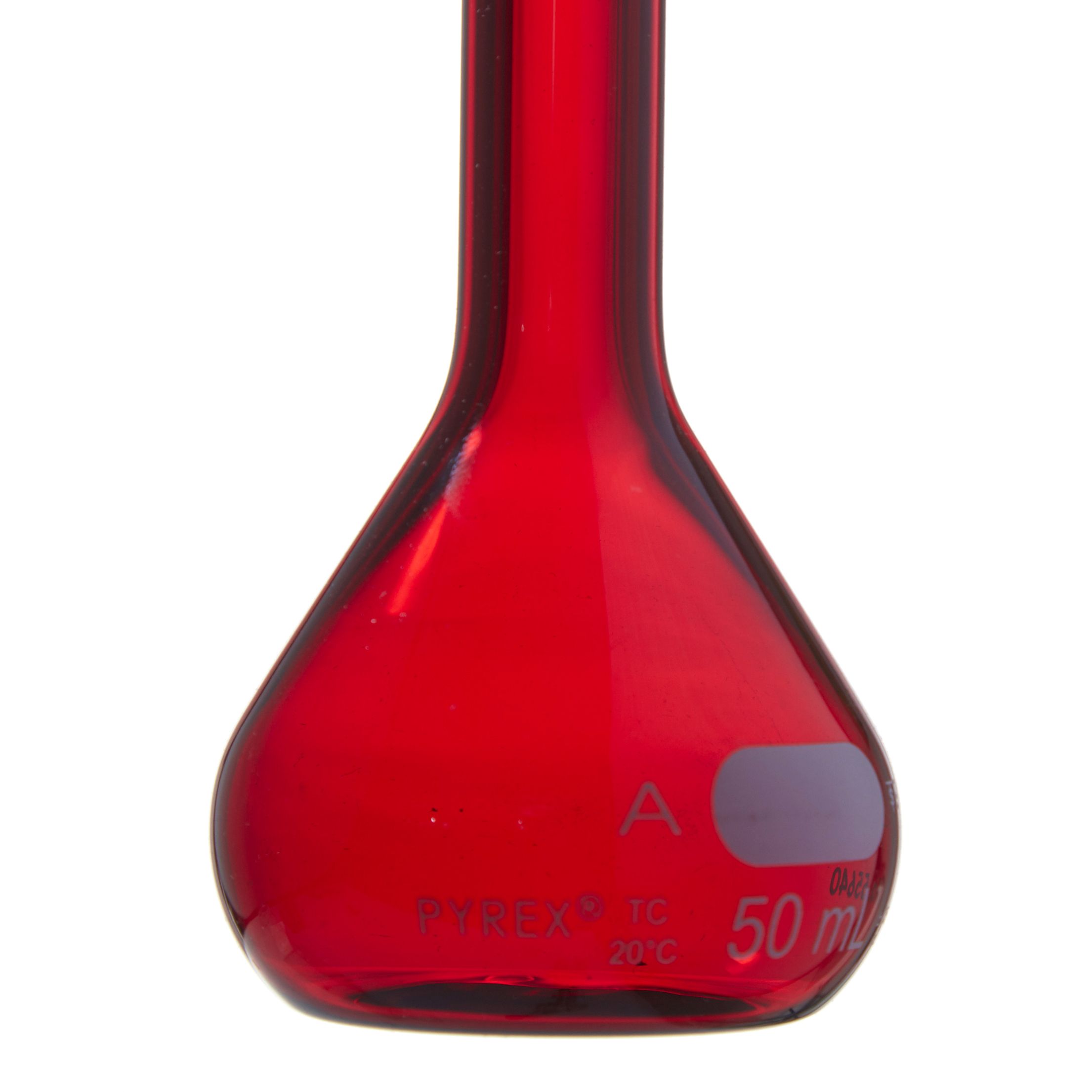 MATRAZ VOLUMÉTRICO DE 50ml CLASE A ASTM ACTÍNICO. PYREX
