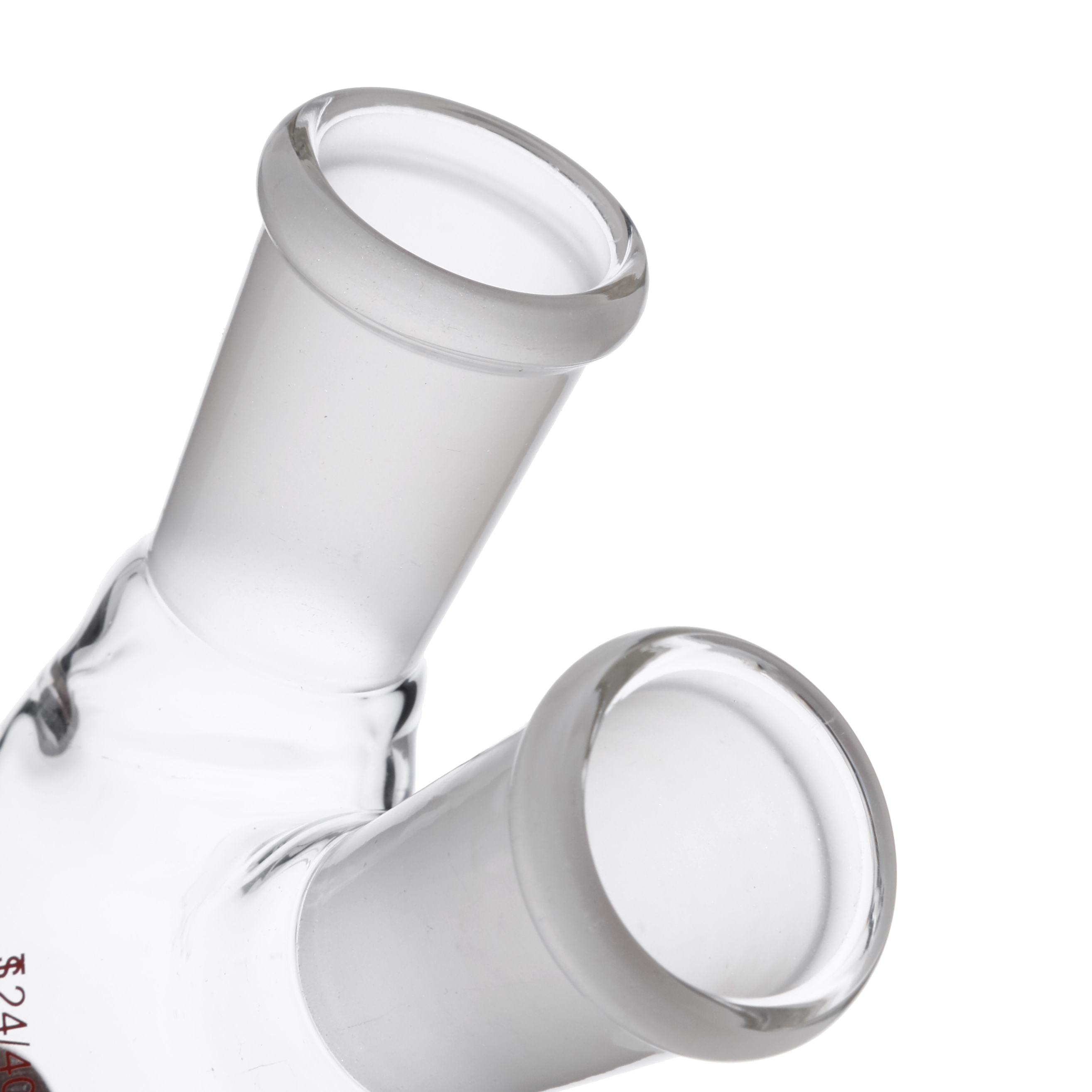 MATRAZ DE DESTILACIÓN DE 100ml CON DOS BOCAS EN ÁNGULO. KONTES
