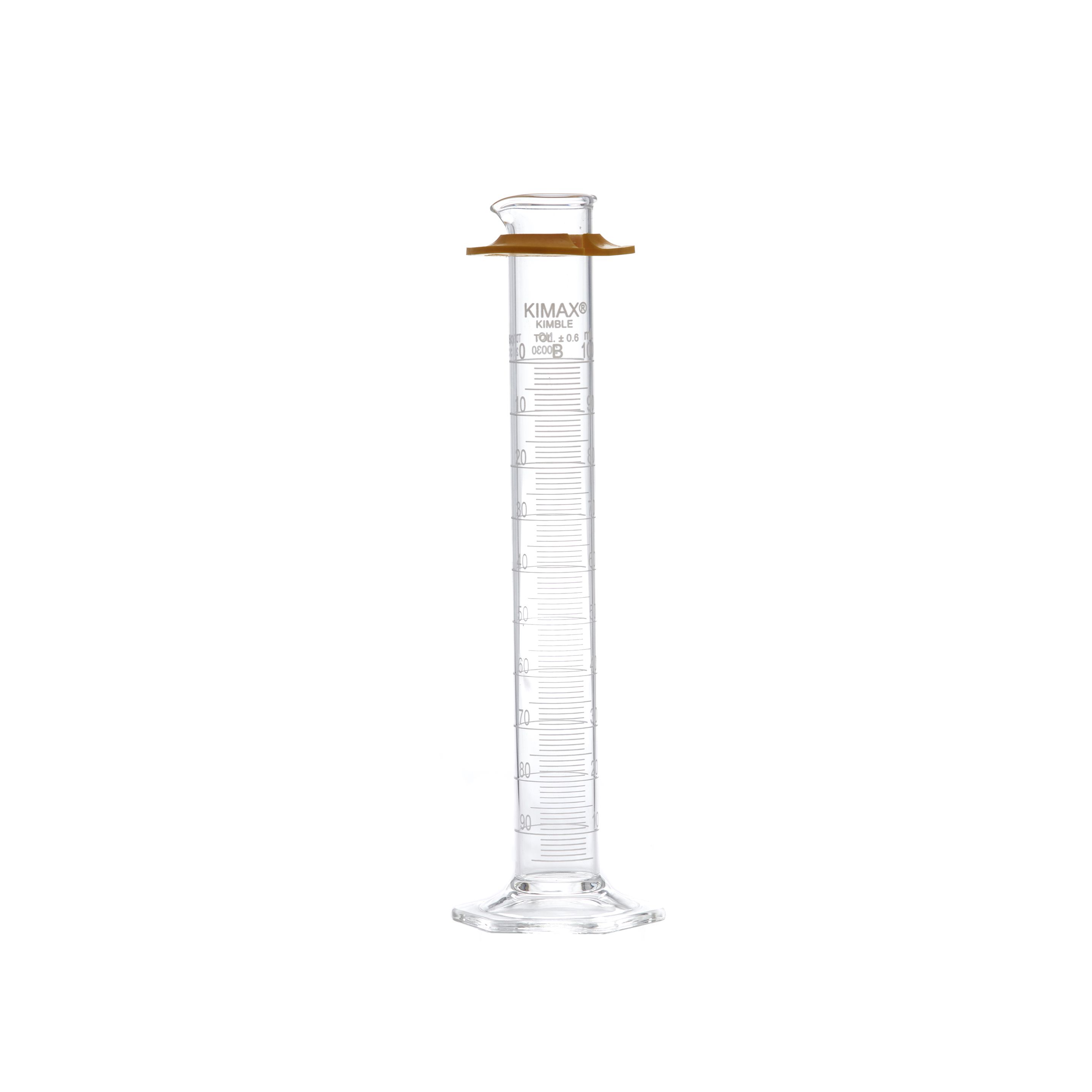 PROBETA GRADUADA DE 100ml CLASE B ASTM. DOBLE ESCALA. KIMAX