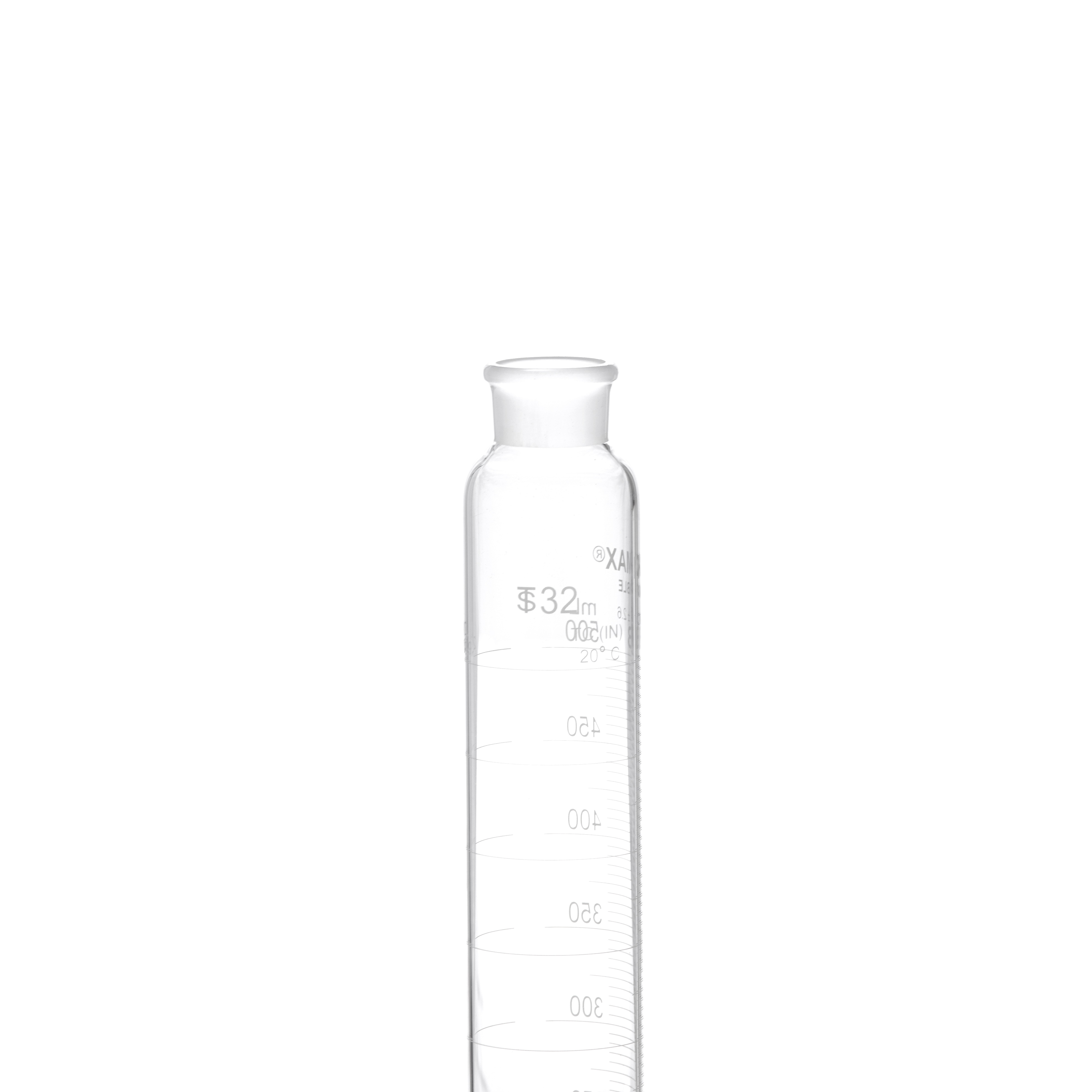 PROBETA GRADUADA DE 500ml CLASE B ASTM CON TAPÓN DE VIDRIO ESMERILADO. KIMAX