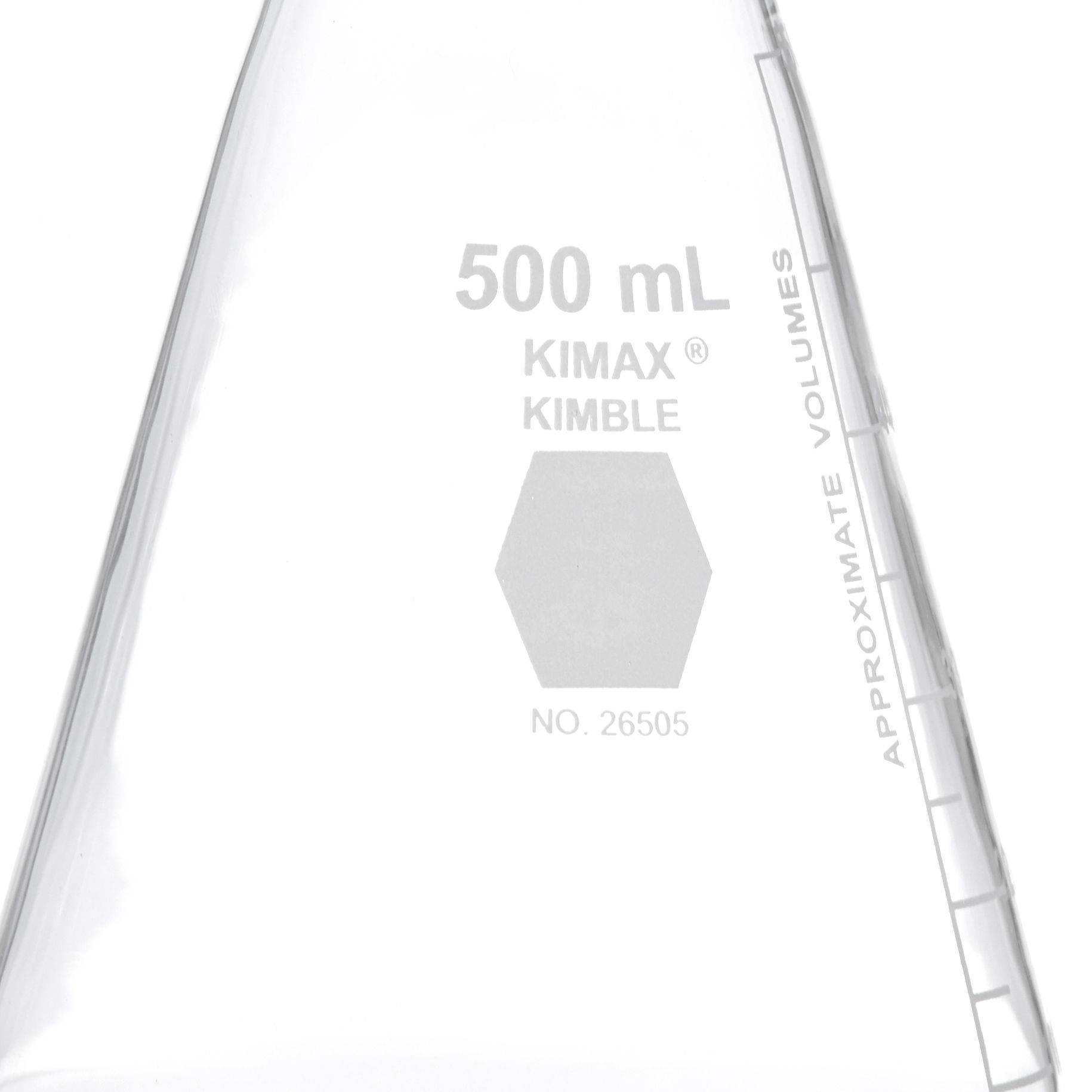 MATRAZ ERLENMEYER DE 500ml CON TAPÓN ROSCADO. KIMAX