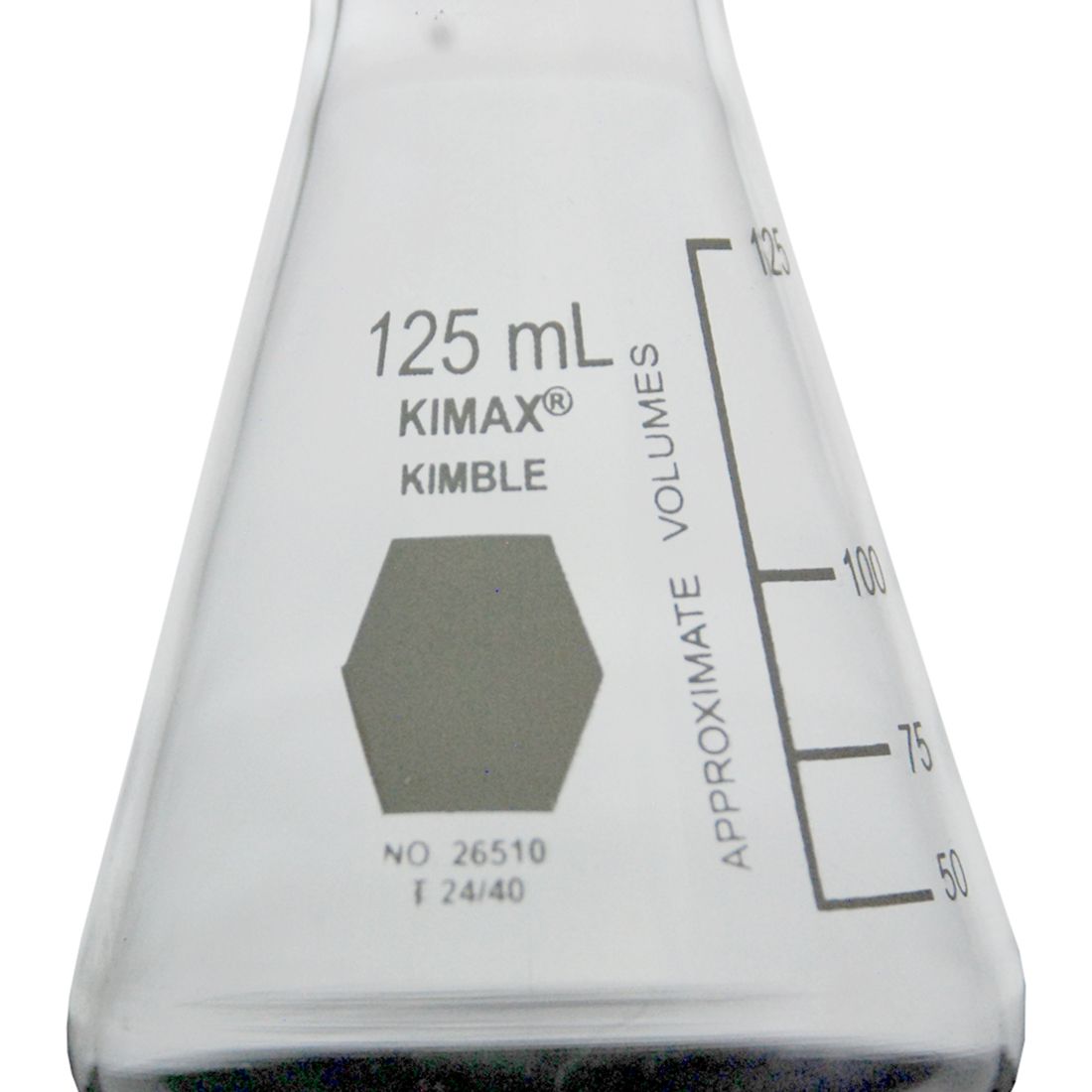 MATRAZ ERLENMEYER DE 125ml CON JUNTA 24/40. KIMAX