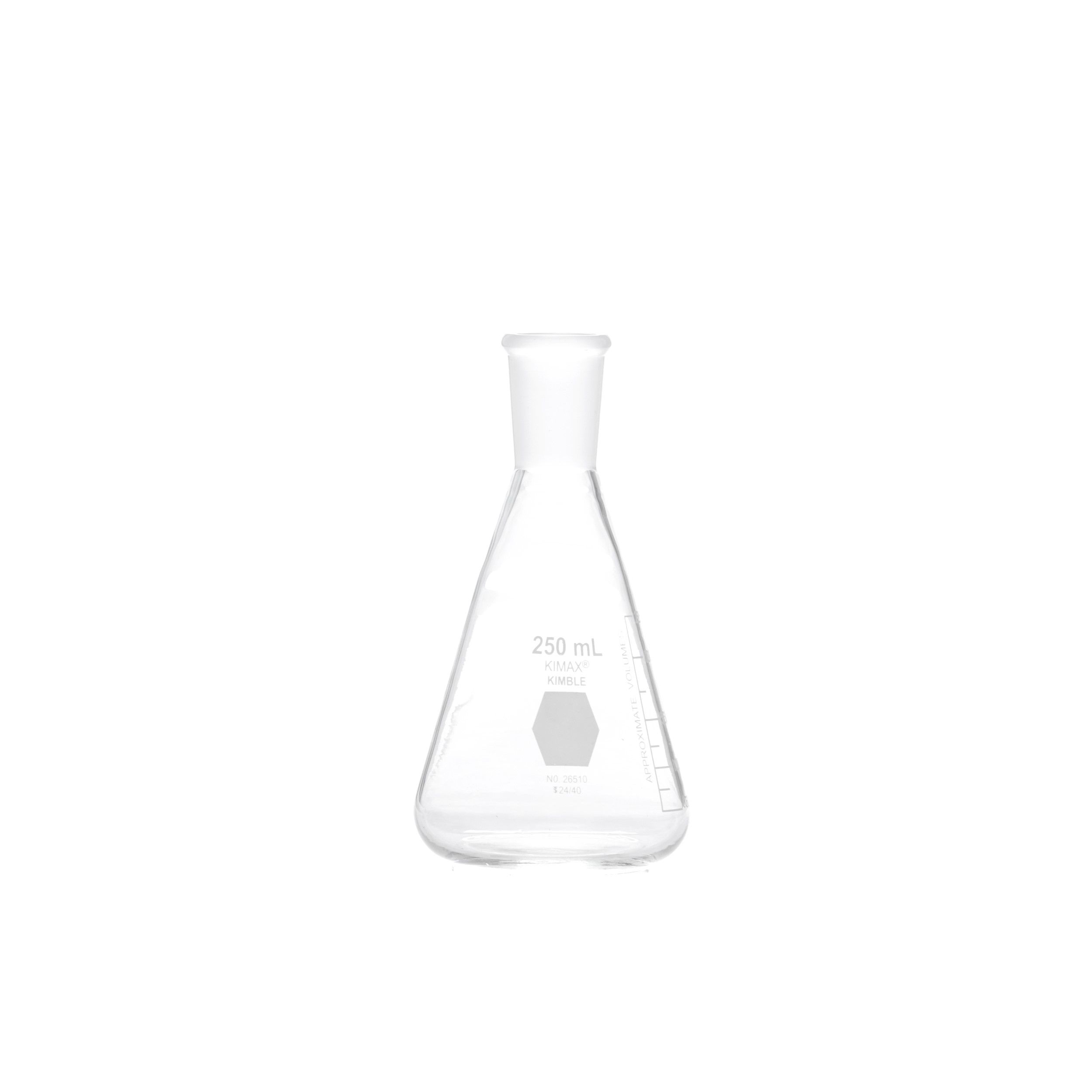 MATRAZ ERLENMEYER DE 250ml CON JUNTA 24/40. KIMAX